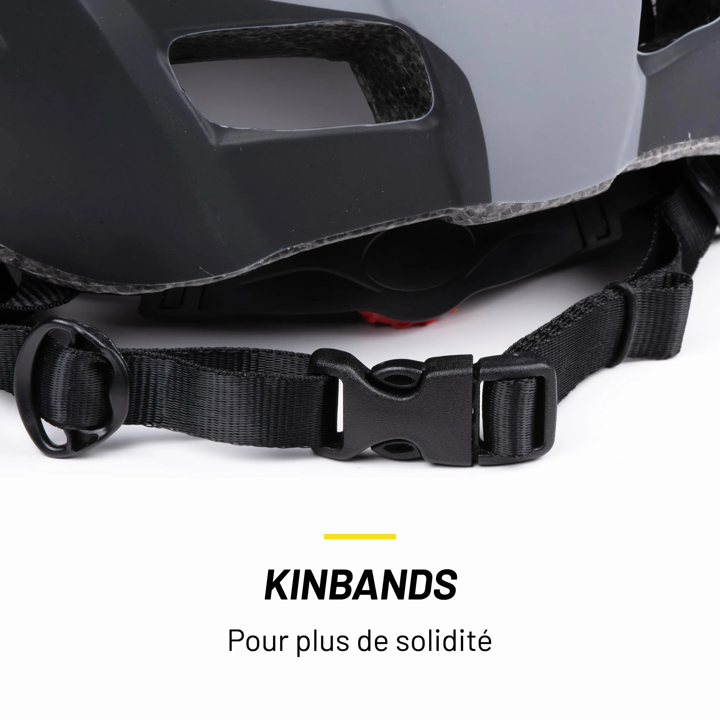 Casque Vélo Lumière LED Réglable 55-58 CM Noir