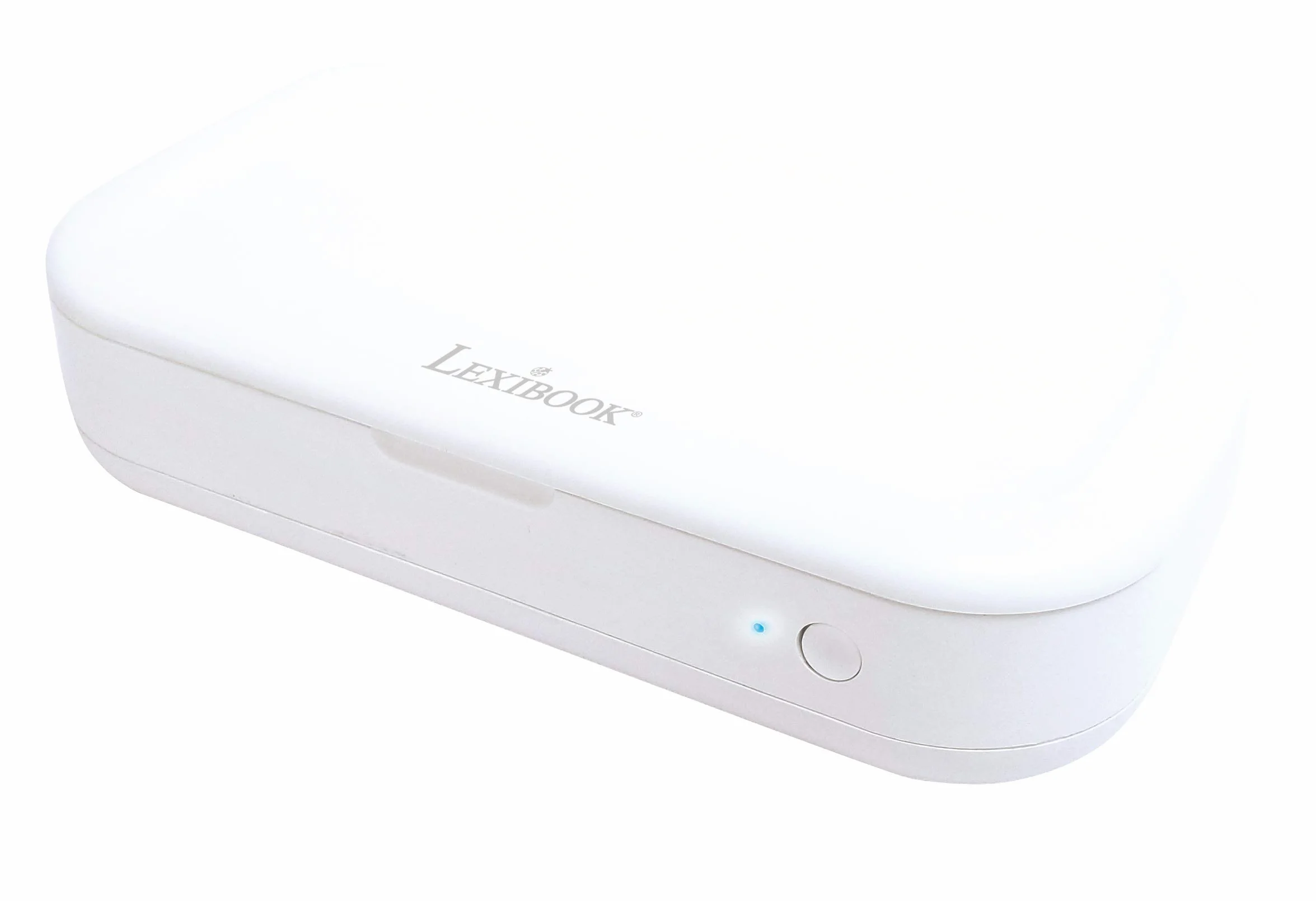 Lexibook LexibookStérilisateur UV - Boîte Stérilisatrice pour Désinfecter Masques, Smartphones, Clés, Écouteurs - Box Lampe UV Stérilisation Rapide 5 Minutes - Aromathérapie - Blanc, UVS100