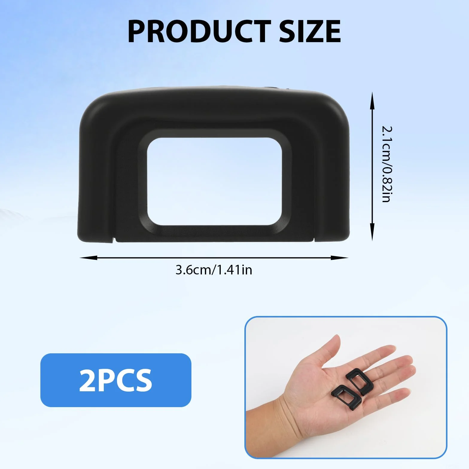 Oeilleton de Remplacement pour D5600, D5500, D5400, D5300, D5200, D5100, D5000, D3500, D3400, D3300, D3200, D3100, D3000 – Comprend 2 pièces, Remplacement DK-25