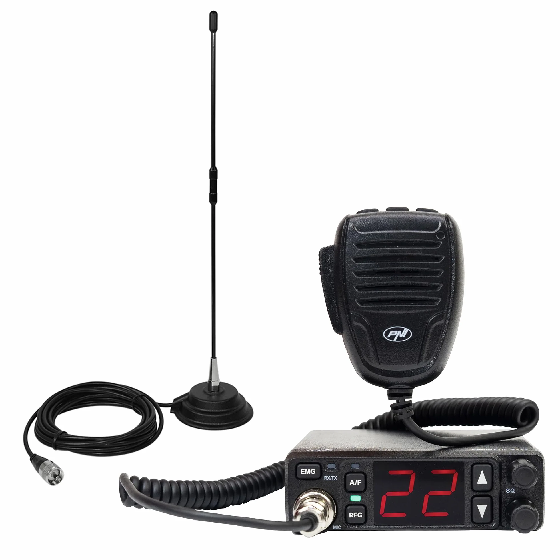 Station Radio CB PNI Escort HP 5500 + antenne CB PNI Extra 40, avec Aimant