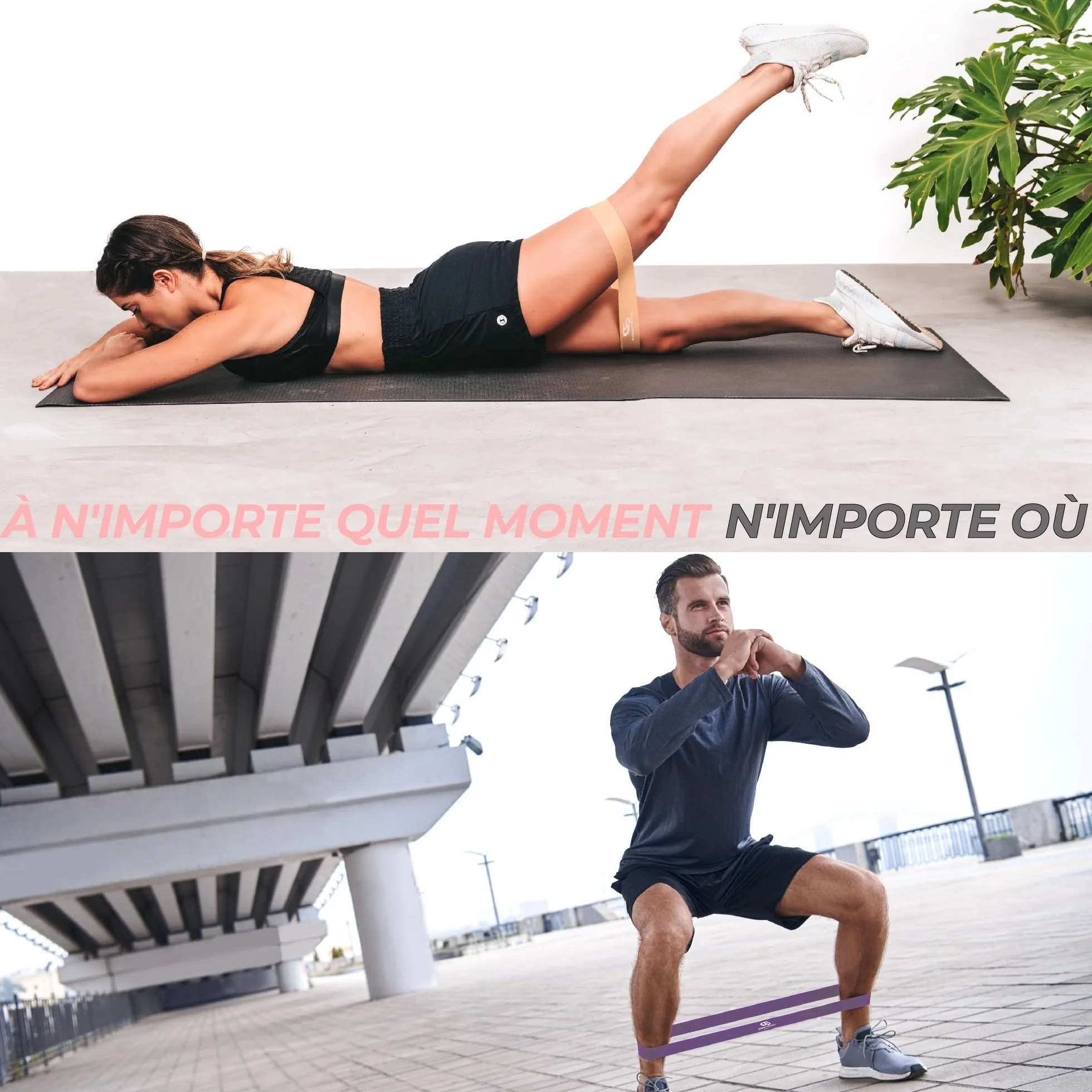 Coresteady Bande Élastique Fitness - Bandes de Résistance pour Musculation et Rééducation