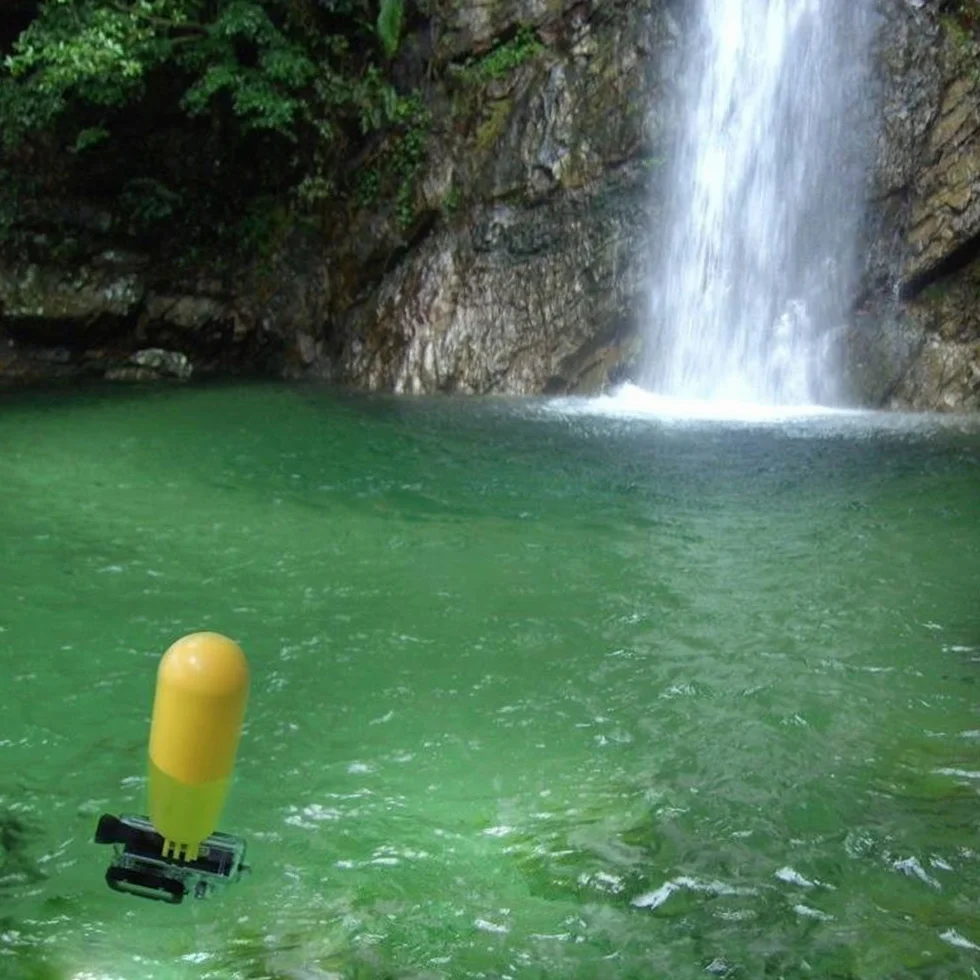 Bâton de plongée étanche et Flottant, support de caméra REY pour GoPro, DJI OSMO, INSTA 360, SJ4000, SJ7000 et Xiaomi Bobber Surf, jaune, USB-C