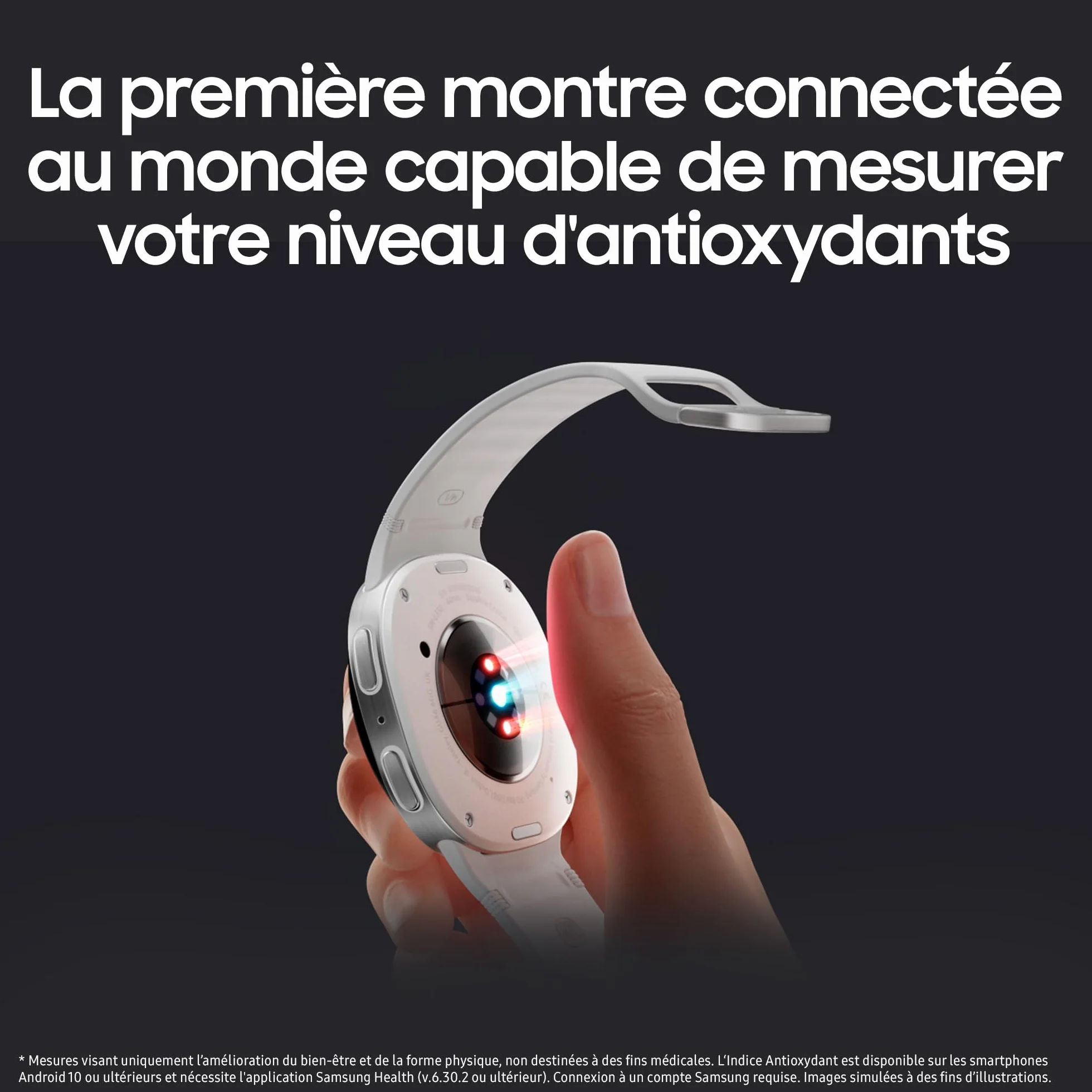 Samsung Galaxy Watch8, Montre Connectée, Coach Running, Coach Sommeil, Galaxy AI, Bluetooth, 40mm, Graphite, Chargeur Secteur Rapide 25W Inclus, Version FR