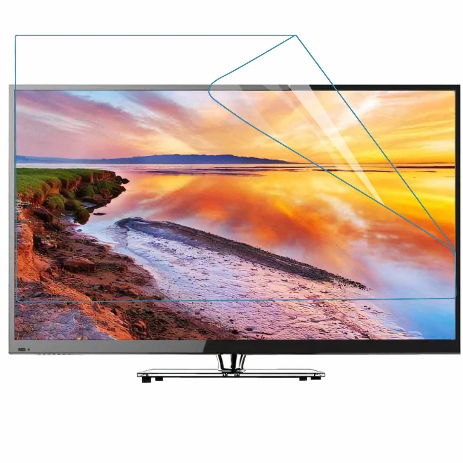 Film Anti-reflet TV Anti-éblouissement 32-58 Pouces, Protection Écran Anti-Lumière Bleue HD 50in (1101x620) mm