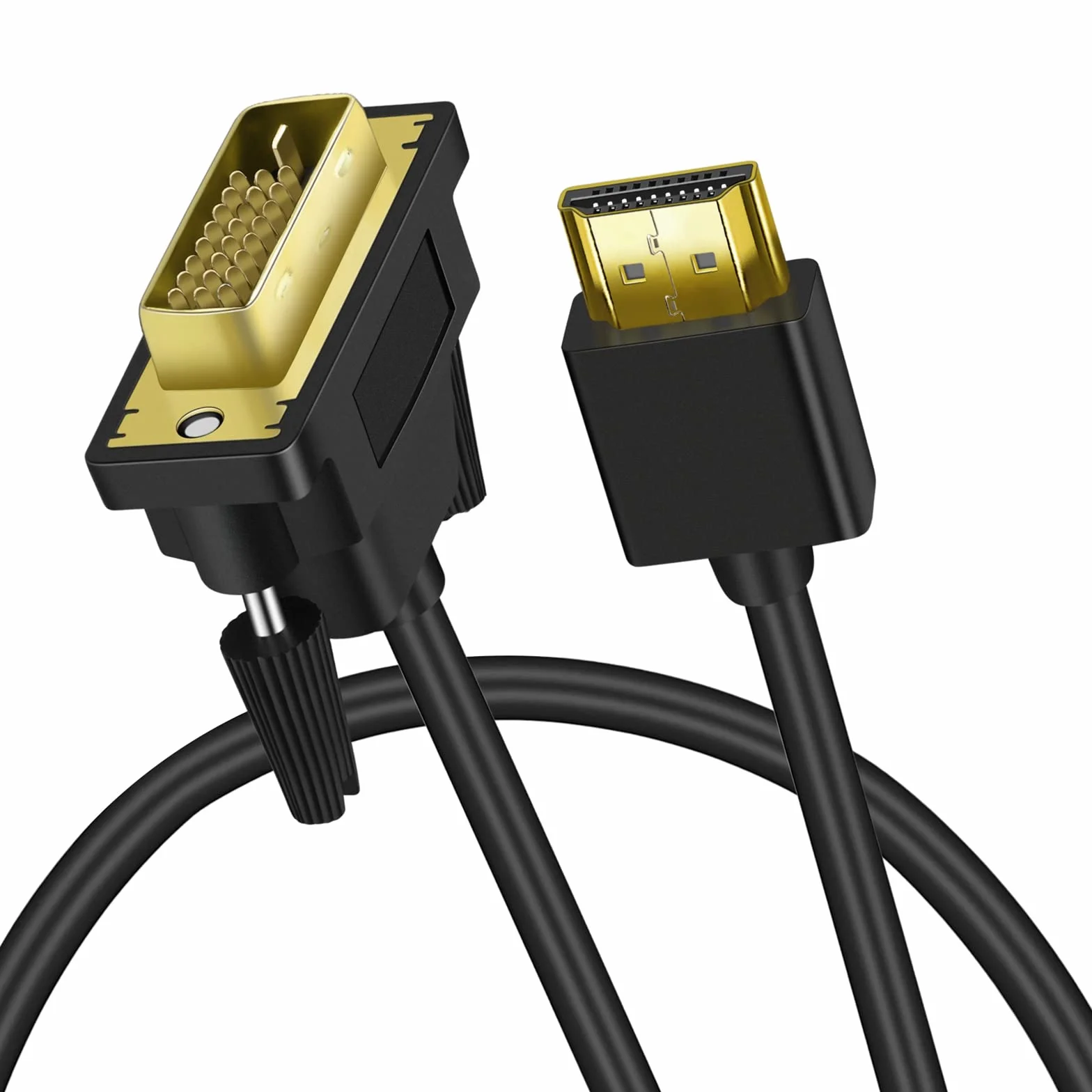 Twozoh Ultra Dünn 4K HDMI auf DVI Kabel 1,5M Bidirektional 24+1 Pin 1080P 3D Full HD