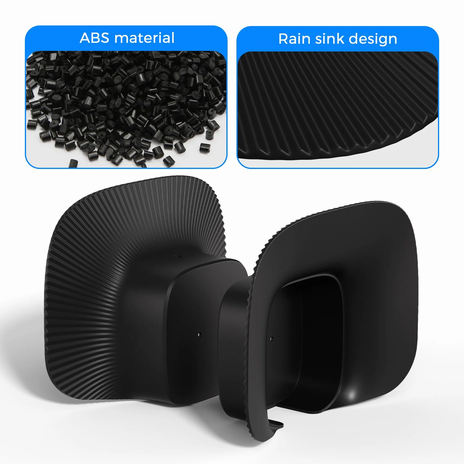 Support Anti-Pluie pour caméra Eufy Security SoloCam S340, Protection Solaire extérieure pour caméra Eufy S340, protège la caméra de la poussière et des Rayons UV
