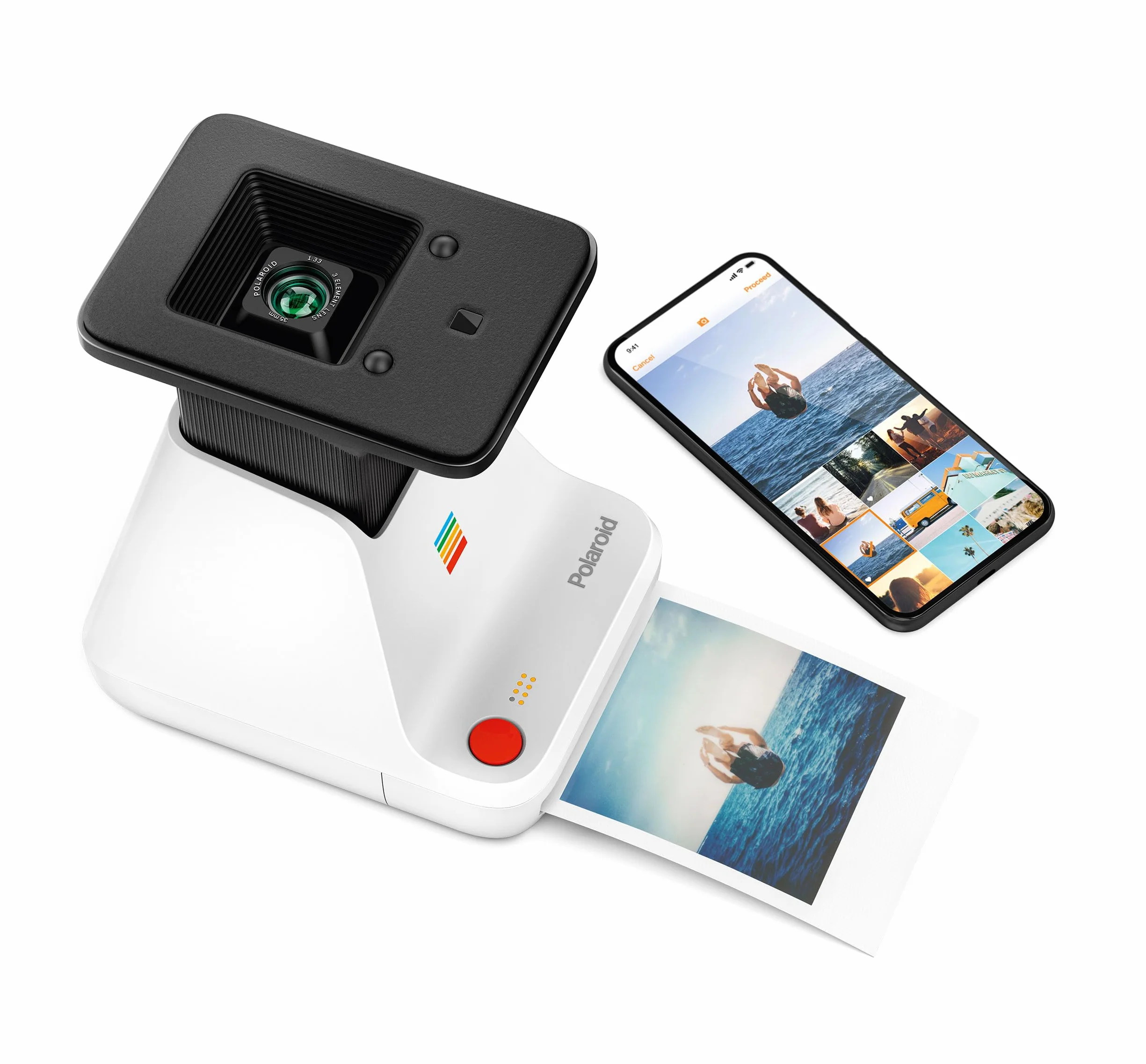 Polaroid Lab Imprimante Instantané - Blanc - 9019