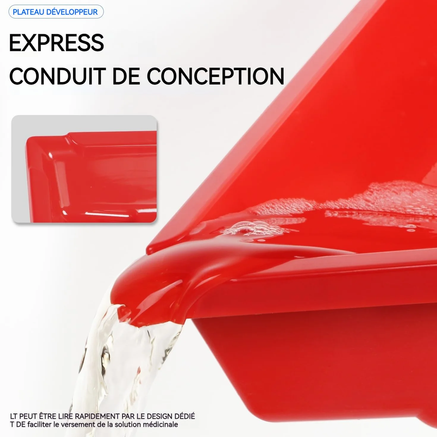 Lot de 3 Plateaux de développement d'impression Photo en Chambre Noire Profonde(10" x 12")