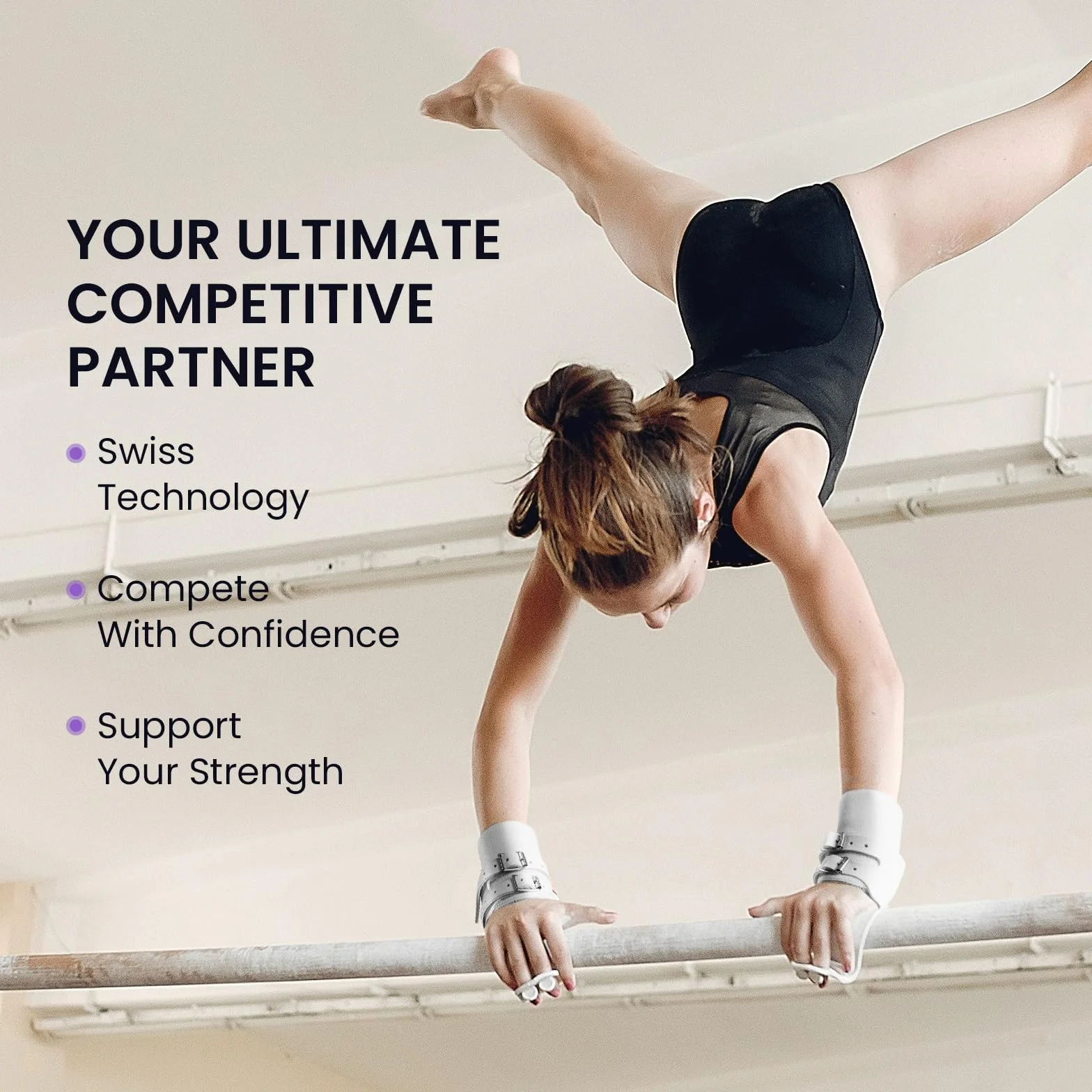 FINGER TEN Poignées de gymnastique en cuir à double boucle pour barres filles femmes avec bracelets support poignet entraînement haltérophilie