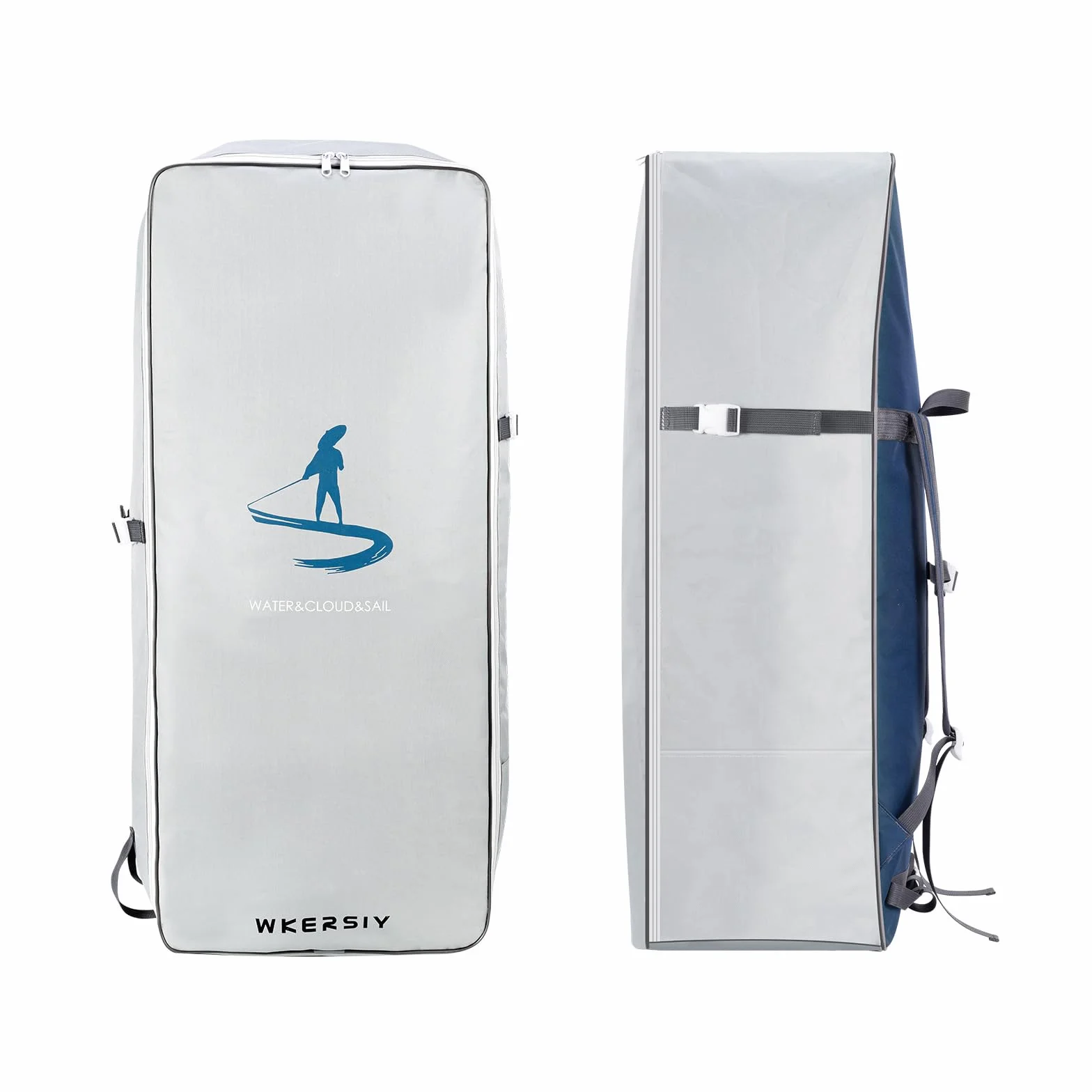 HUIOP sac à dos imperméable 105 L tissu Oxford pour planche paddle surf