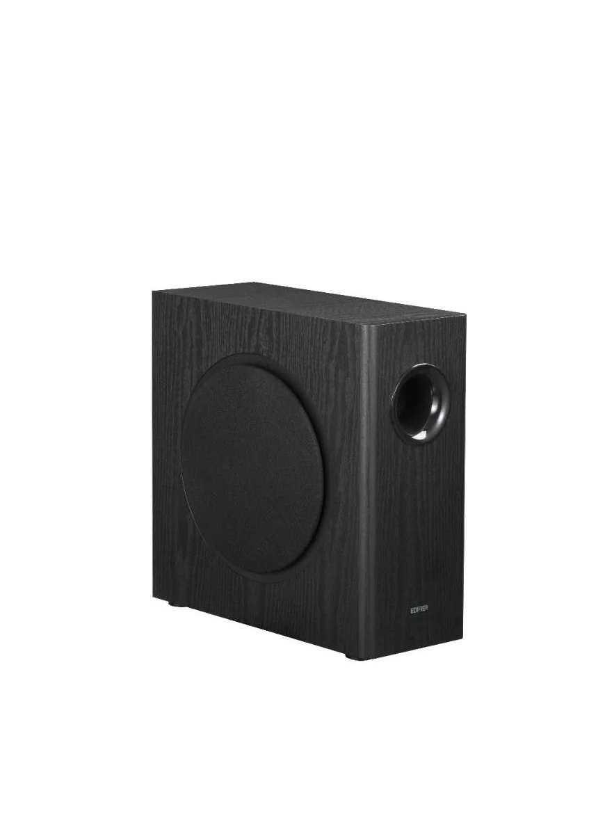 EDIFIER T5s Caisson de Basse Actif 8 Pouces 70W Filtre Passe-Bas 35 Hz MDF RCA Noir