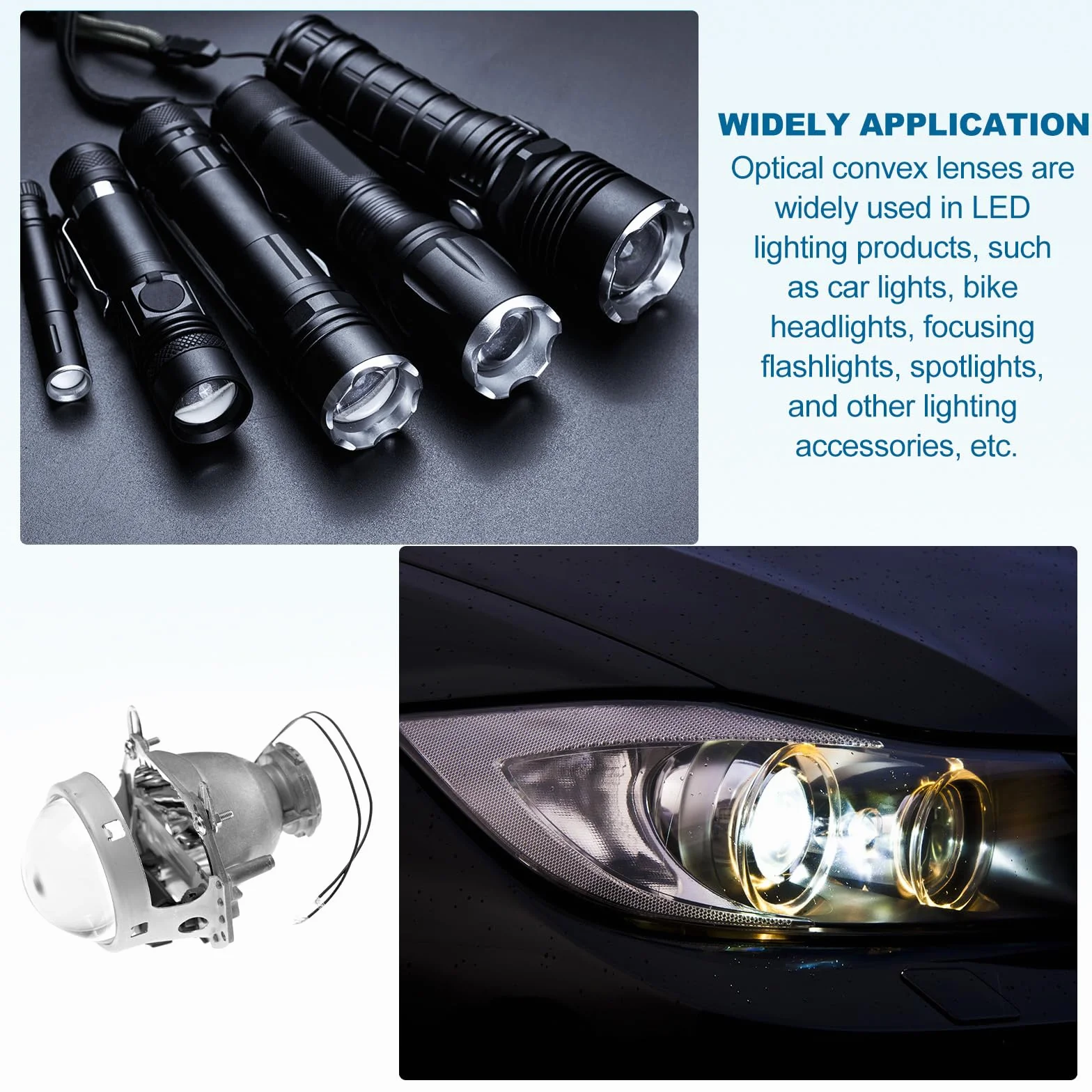 PATIKIL Diamètre 27mm Lentille Plate Convexe, 15 Pcs Hauteur 14mm Lentille Optique Convexe Condenseur LED en Acrylique avec Bord pour Lampe de Poche Voiture Vélo Projecteur, Transparent