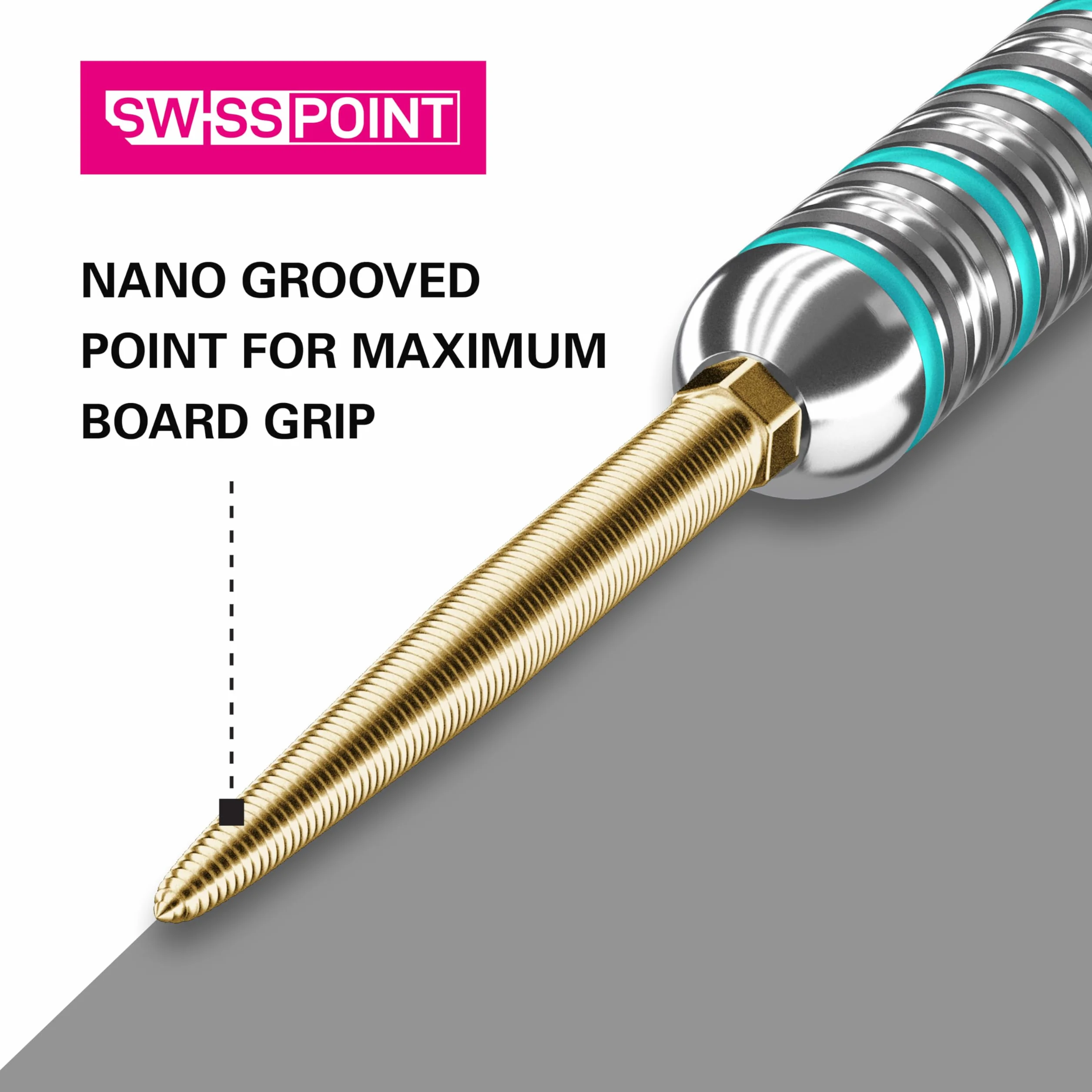 Target Darts Swiss Points Nano (3 Sets) - Pointes de Fléchettes Professionnelles
