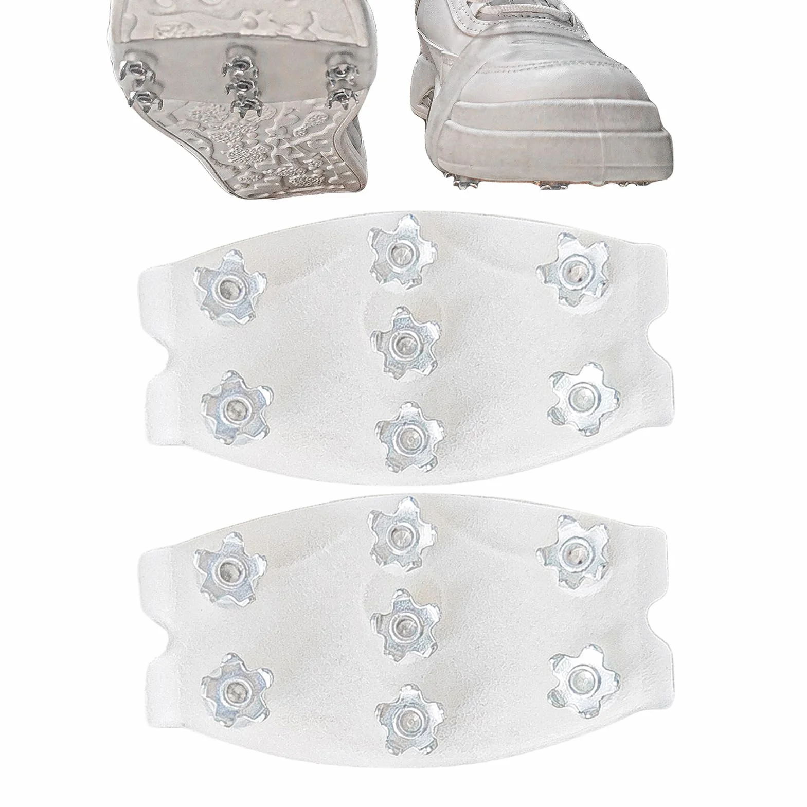 Crampons Antidérapants pour Chaussures, Adhérence Hiver Randonnée Glace Neige Femmes Hommes