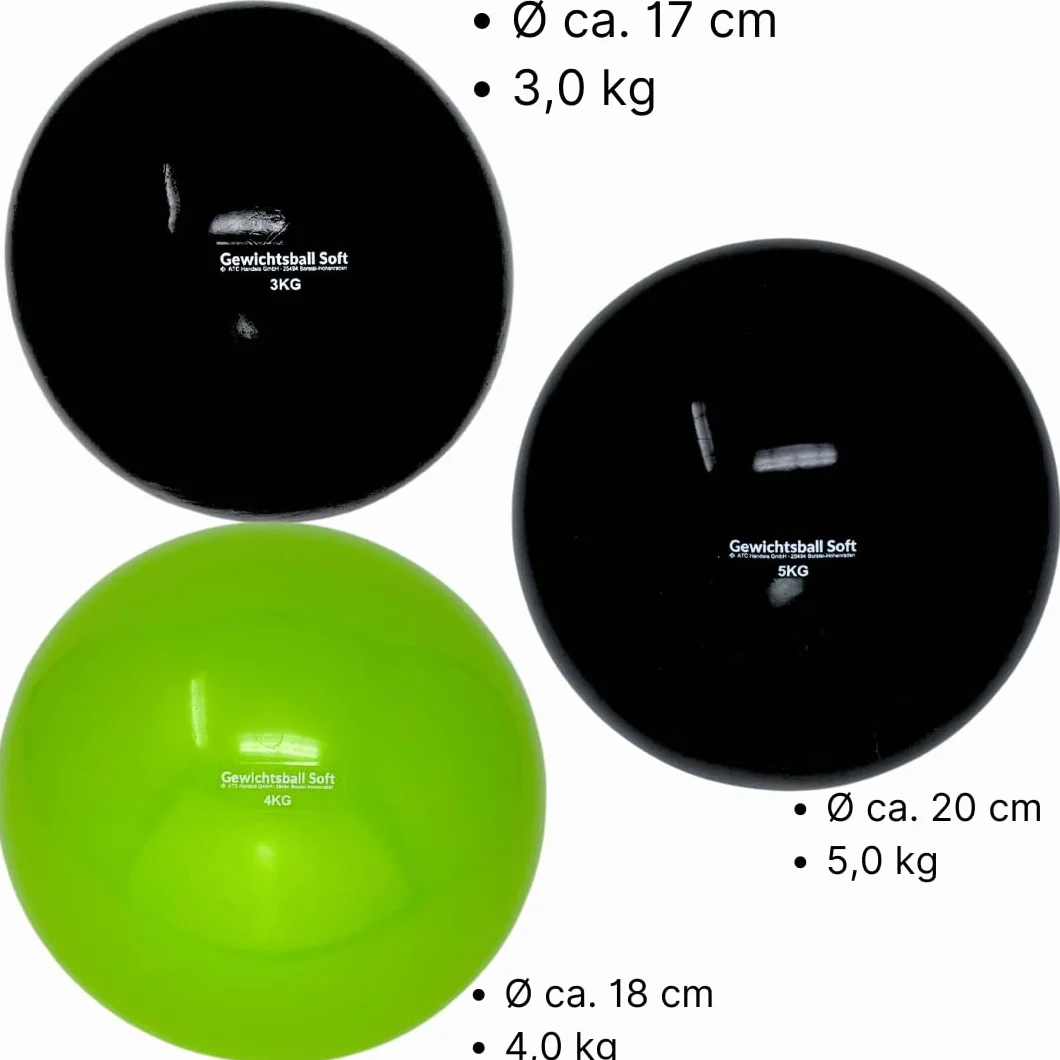 Balle lestée souple remplie de sable Heavy Ball pour yoga pilates rééducation fitness