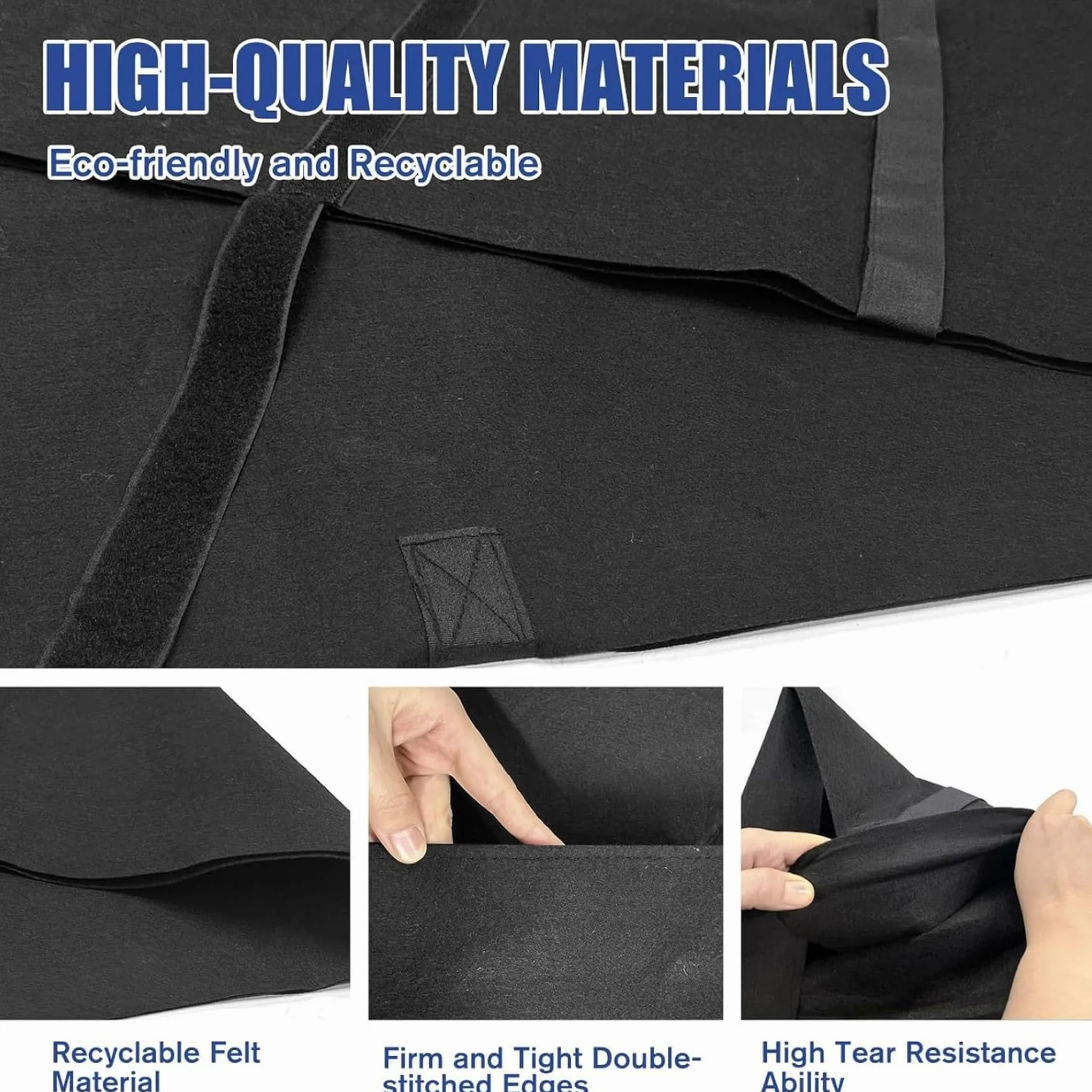 Boîte de déménagement TV 65 Pouces, Housse de Protection complète pour déménagement avec Sangles réglables, Protection Contre la poussière et Les Rayures en Feutre pour téléviseurs à écran Plat