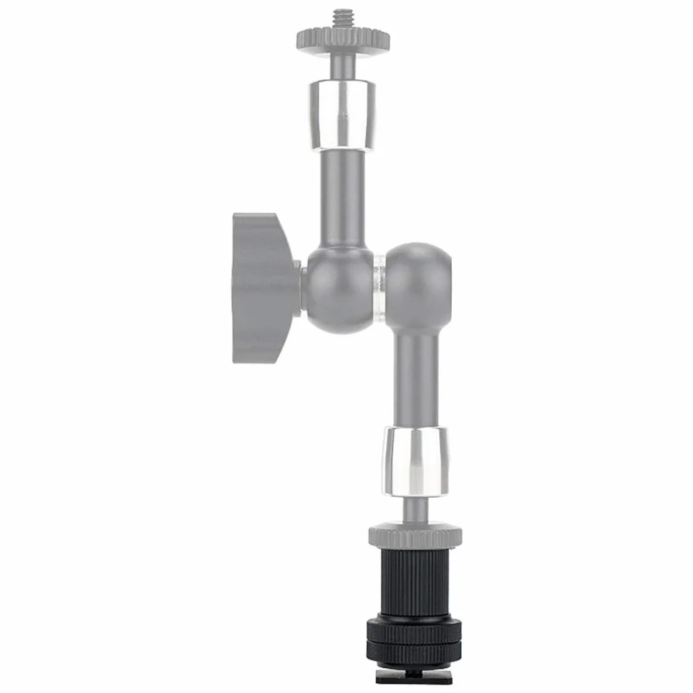JJC Adaptateur griffe pour appareil photo pour vis mâle/femelle 1/4"-20, appareil à visser léger, micro flash trépied pour SmallRig Magic Arm 1498 1497