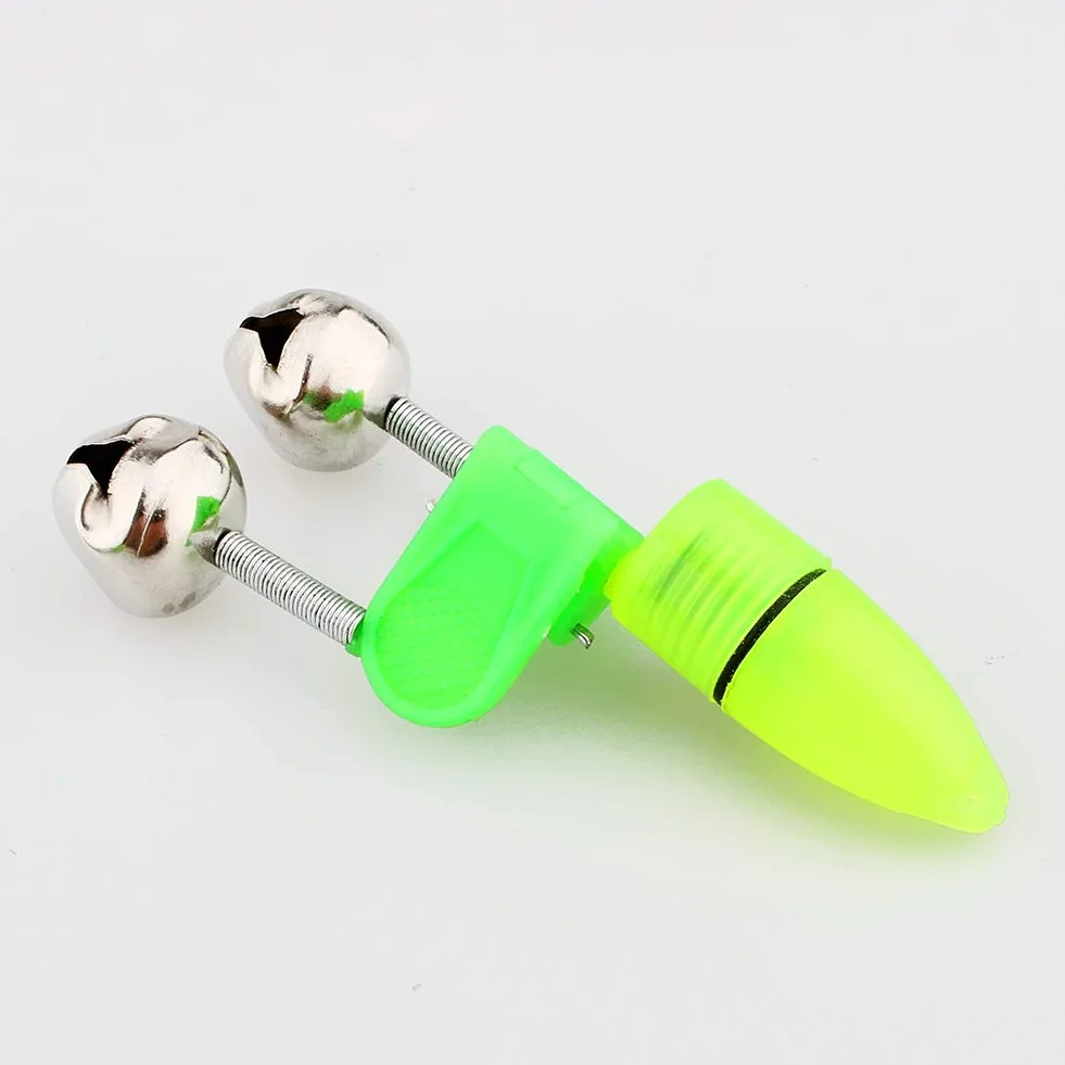 Cloche de Pêche LED 10 Pièces Accessoire de Pêche de Nuit avec Anneau Morsure