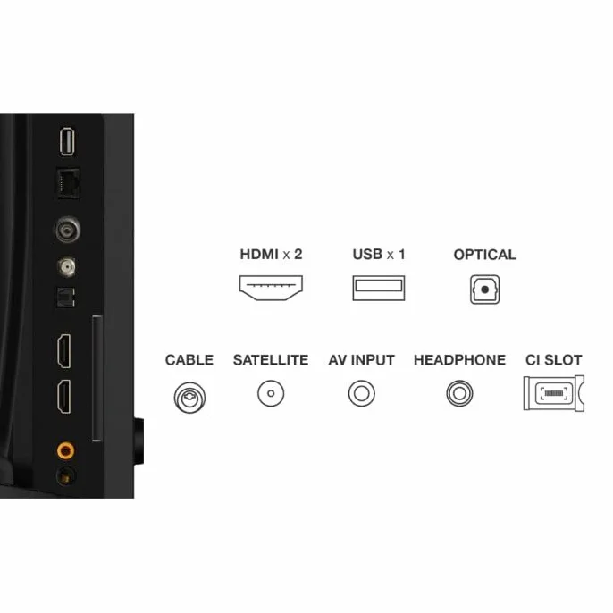 TCL 32V4C 32" HD Smart QLED TV Android HDR Google Cast Google Home