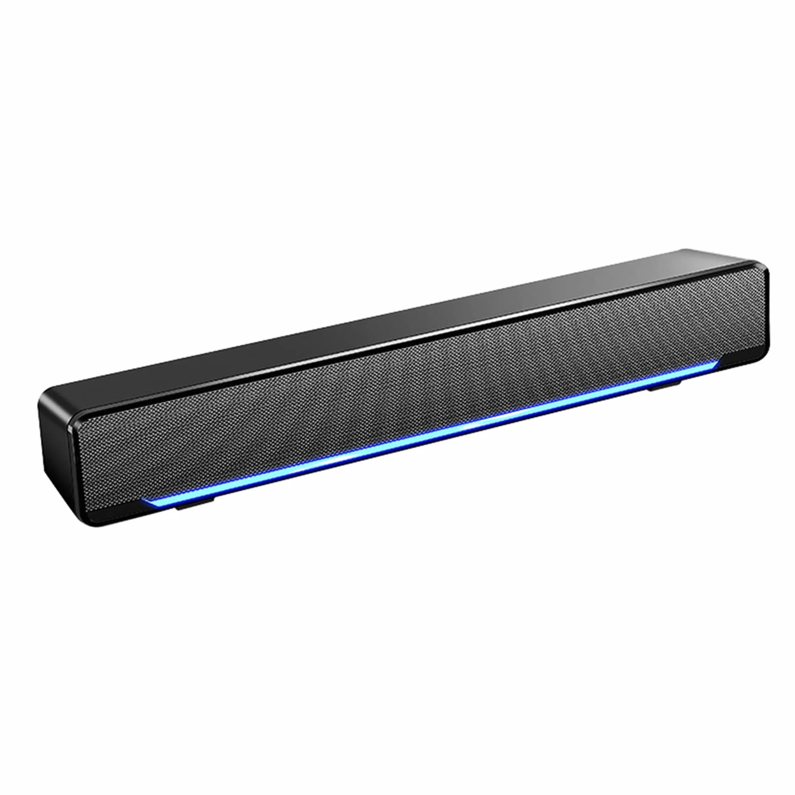 Barre de Son avec Subwoofer, Haut-Parleur Stéréo Filaire, Entrée USB/3.5mm pour PC Smartphone