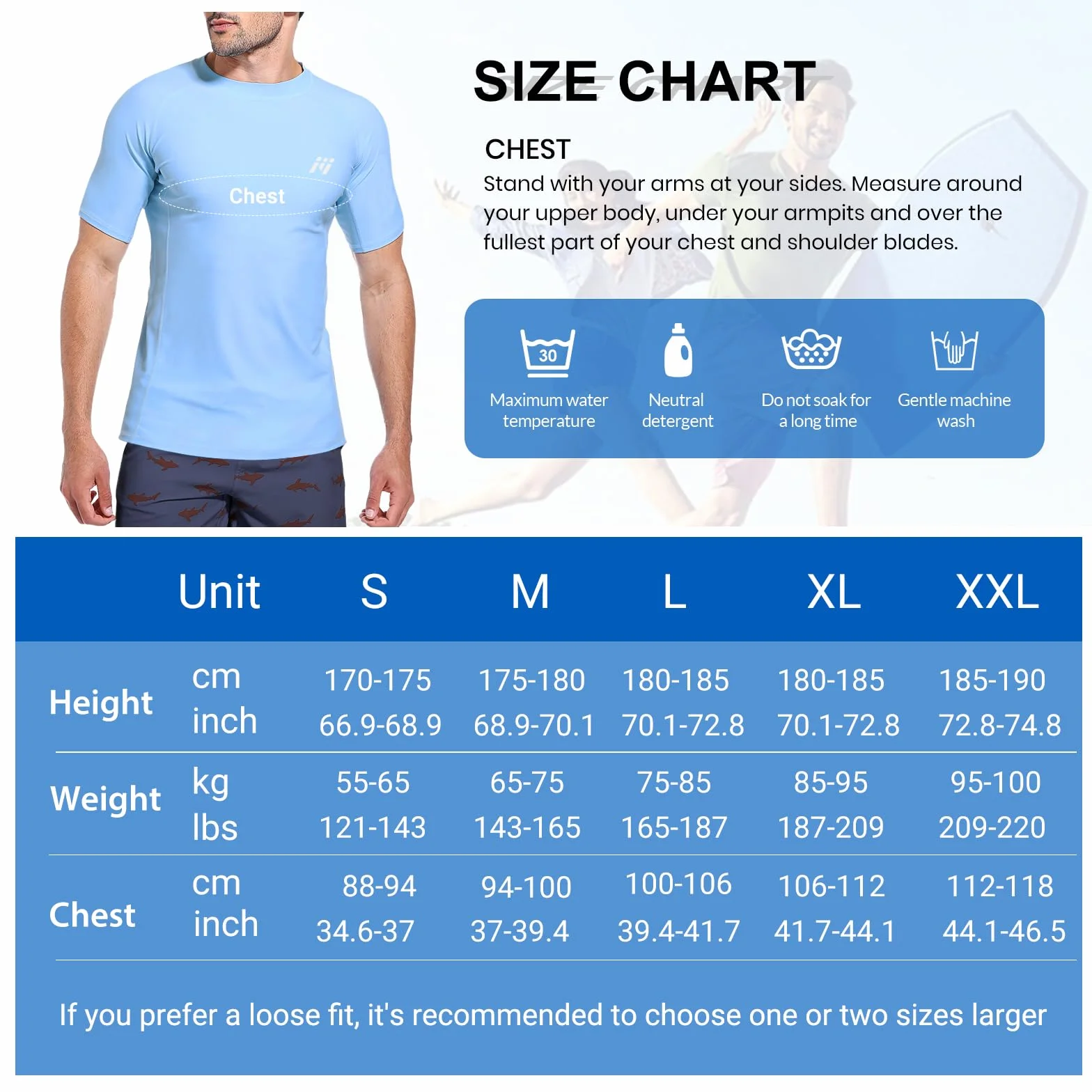 MEETWEE Rashguard Homme Anti-UV UPF 50+ Manches Courtes Longues Séchage Rapide Léger Surf Plongée