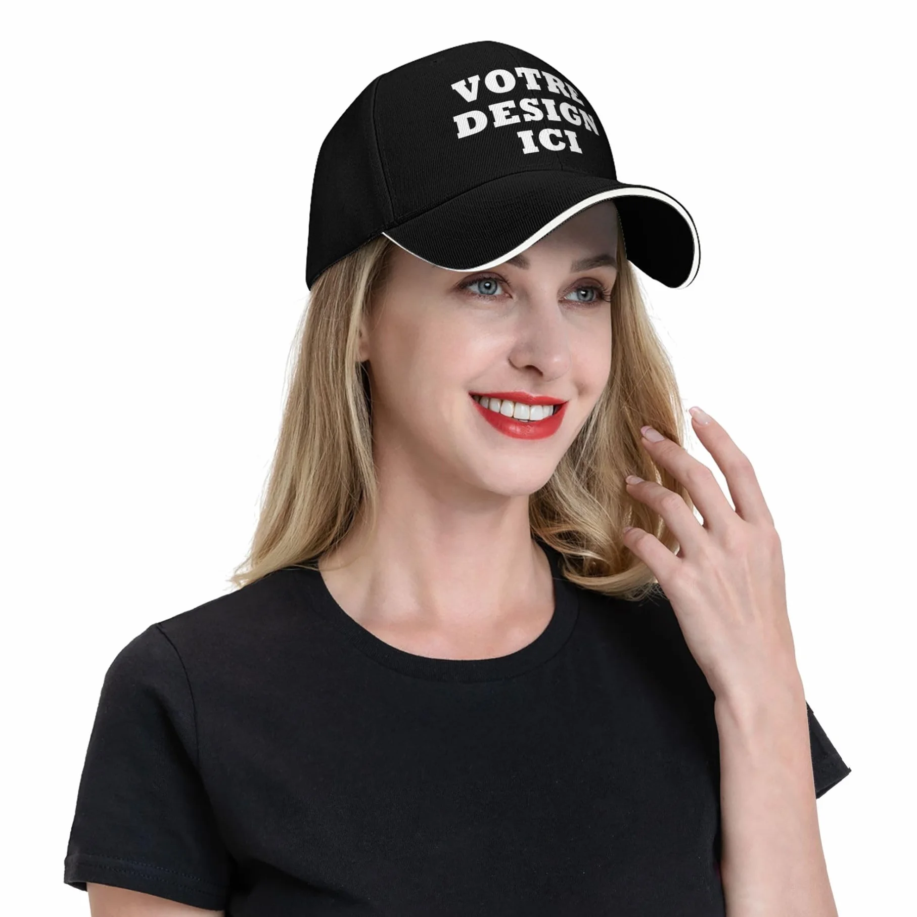 Casquette Baseball Personnalisée Photo Nom Texte Hommes Femmes