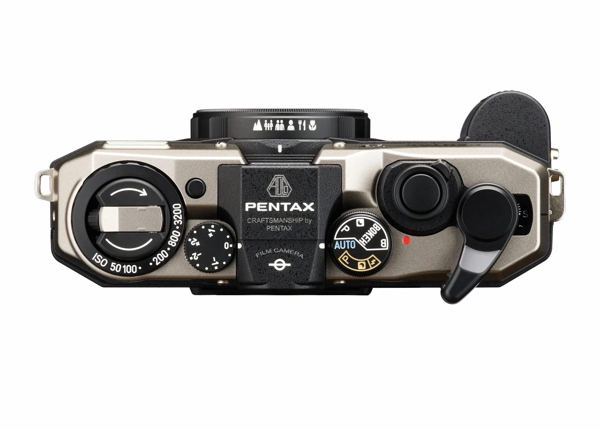 PENTAX Appareil Photo Compact argentique à focale Fixe, conçu pour capturer des Photos au Demi-Format
