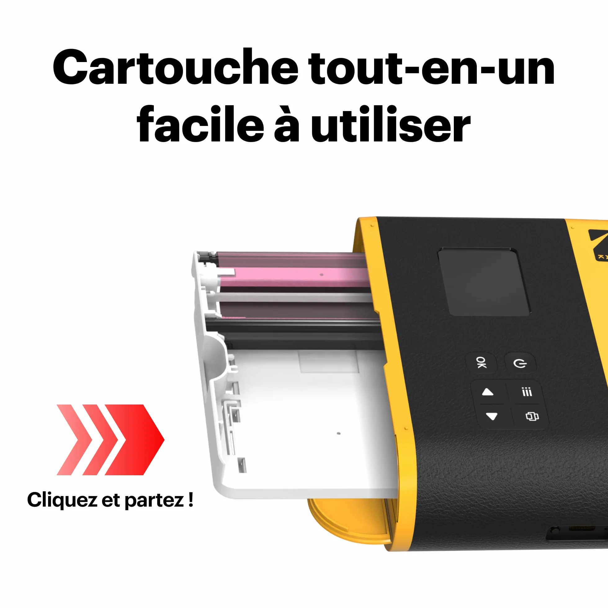 KODAK Mini Shot 3 Era 4PASS 2-in-1 Appareil Photo Instantané et Imprimante Photo Portable (7,6x7,6cm) Appareil Photo + Paquet avec 38 Feuilles, Noir