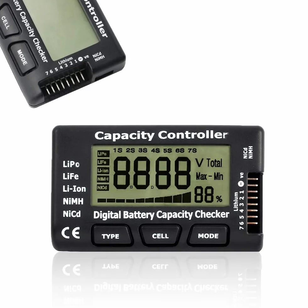Testeur de capacité de Batterie numérique avec Écran LCD pour LiPo Li-ION NiMH Vie