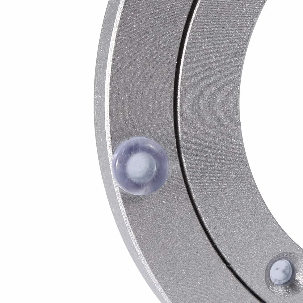Plateau Tournant en Alliage d'Aluminium Lourd pour Décoration de Gâteaux et Support TV - Plateau Pivotant avec Roulement à Billes, Installation Facile, Diamètre 10 Pouces