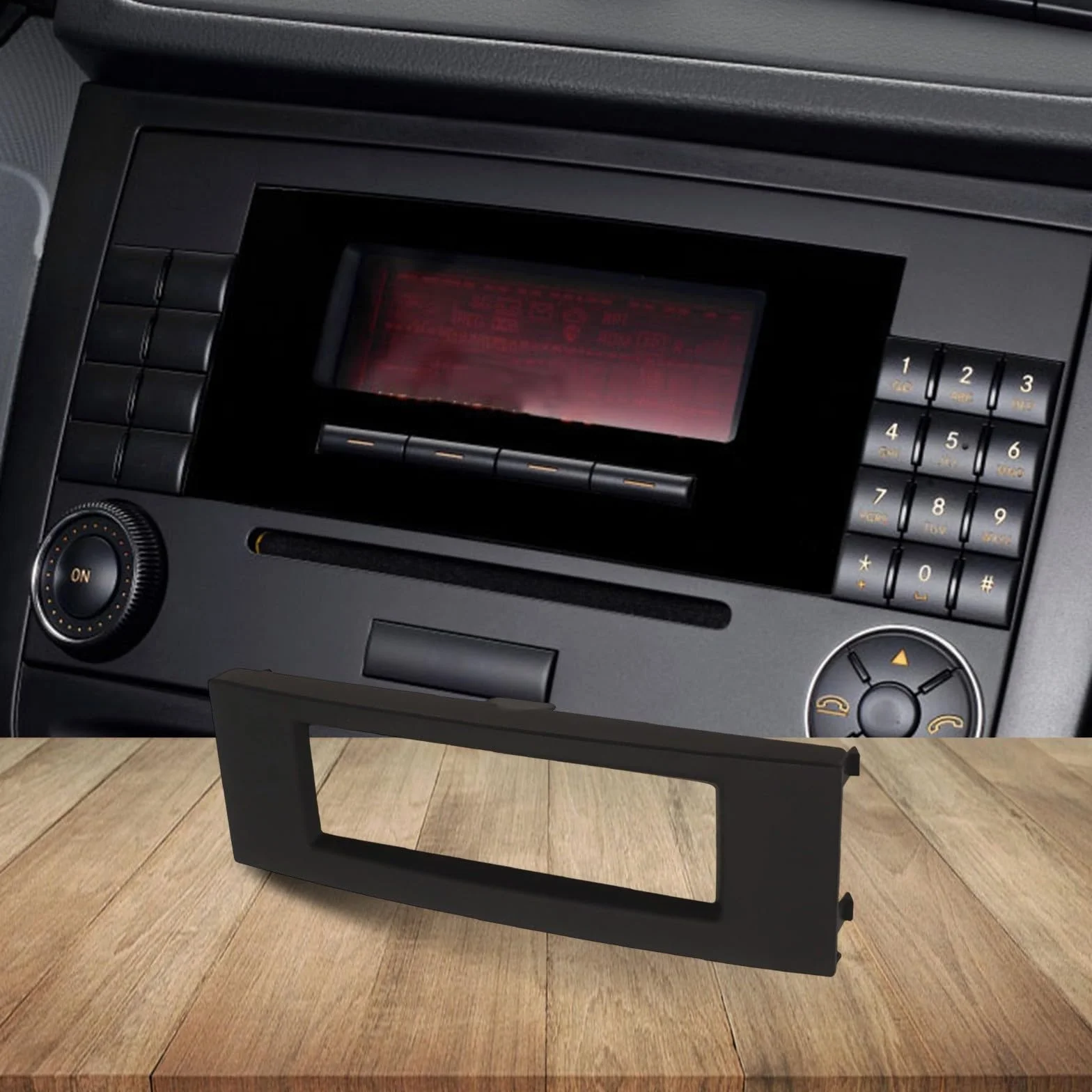 Boîtier Noir pour Lecteur CD RD4 - Écran de Rechange Multifonction Compatible avec Garniture intérieure 207