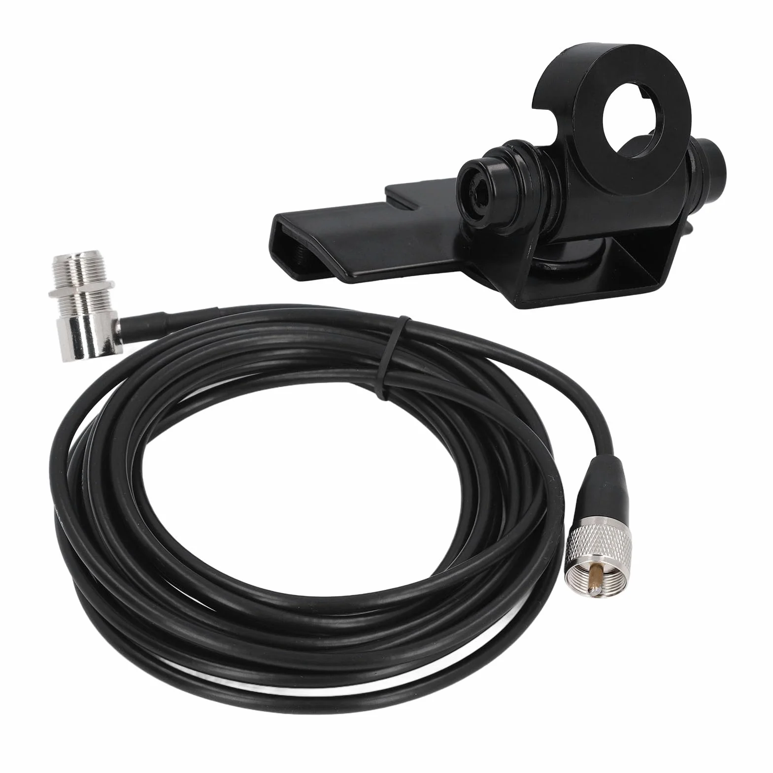 Support d'Antenne Radio Mobile Réglable 360° avec Câble Coaxial PL259 16,4 Pieds pour Nagoya RB 400 Vertex