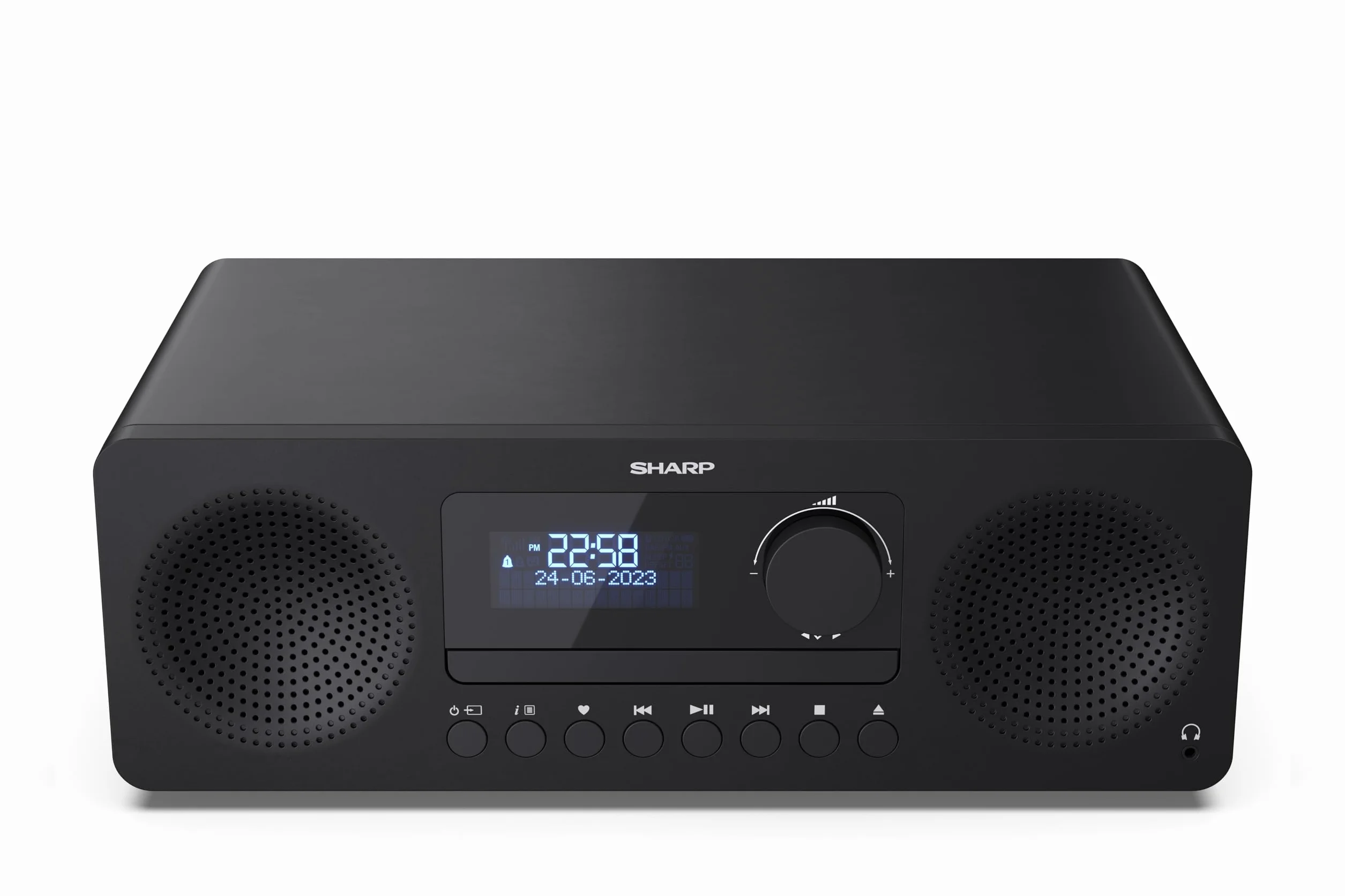 SHARP XL-B720D(BK) Tokyo All in One Sound System Radio Dab Dab+ FM Bluetooth CD MP3 USB Casque 60 W Noir