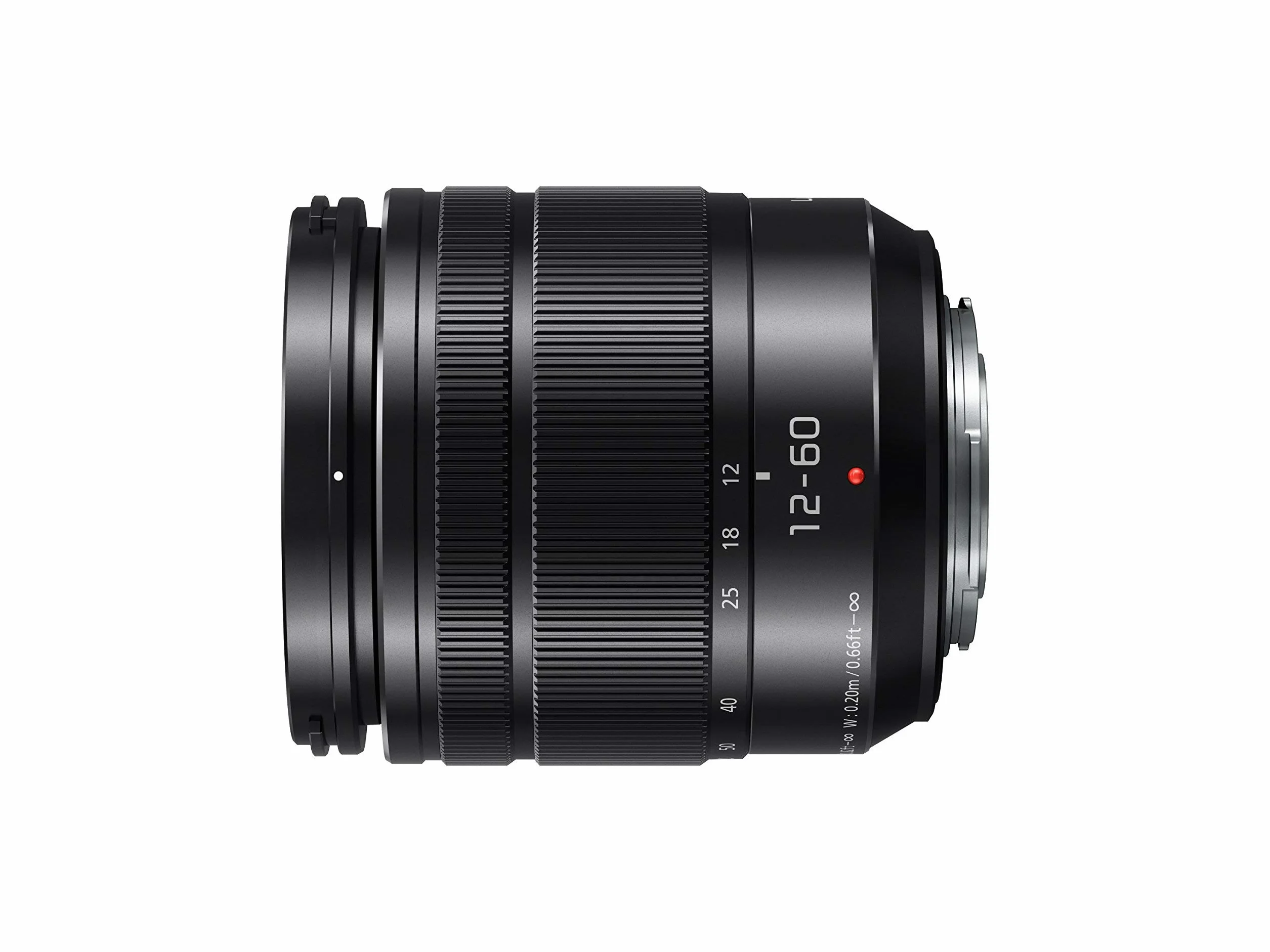 Panasonic H-FS12060E LUMIX G Vario 12-60 mm F3.5-5.6 ASPH. Objectif (Zoom 5X, stabilisateur d'image Power O.I.S, Protection Contre la poussière/Les éclaboussures) Noir (reconditionné)