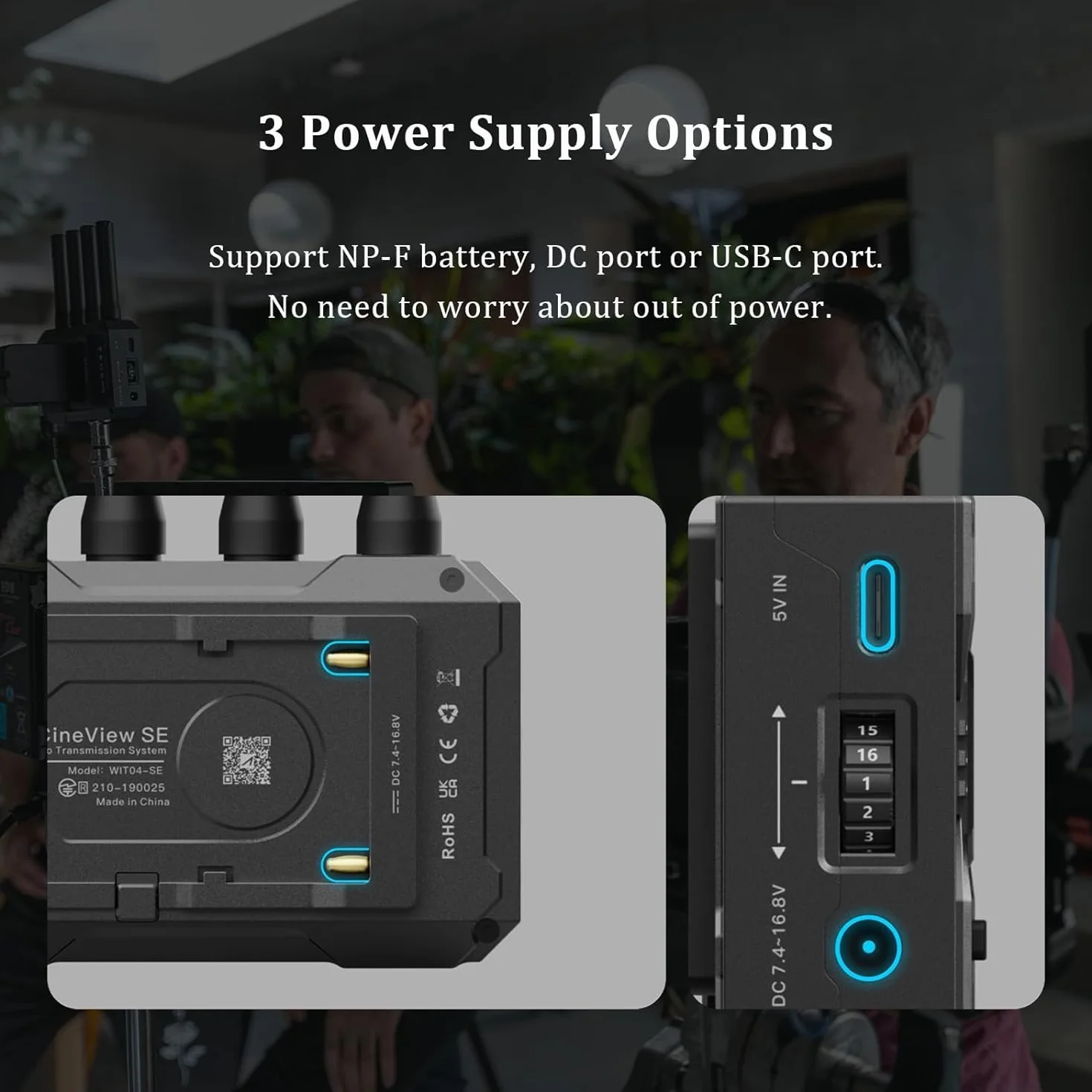 Accsoon CineView SE Émetteur Vidéo sans Fil Professionnel HDMI/SDI, Double Bande 2.4G/5G, Portée 350m, Latence <50ms, Compatible Caméras, Surveillance 4 Appareils, adapté aux cinéastes et vidéastes