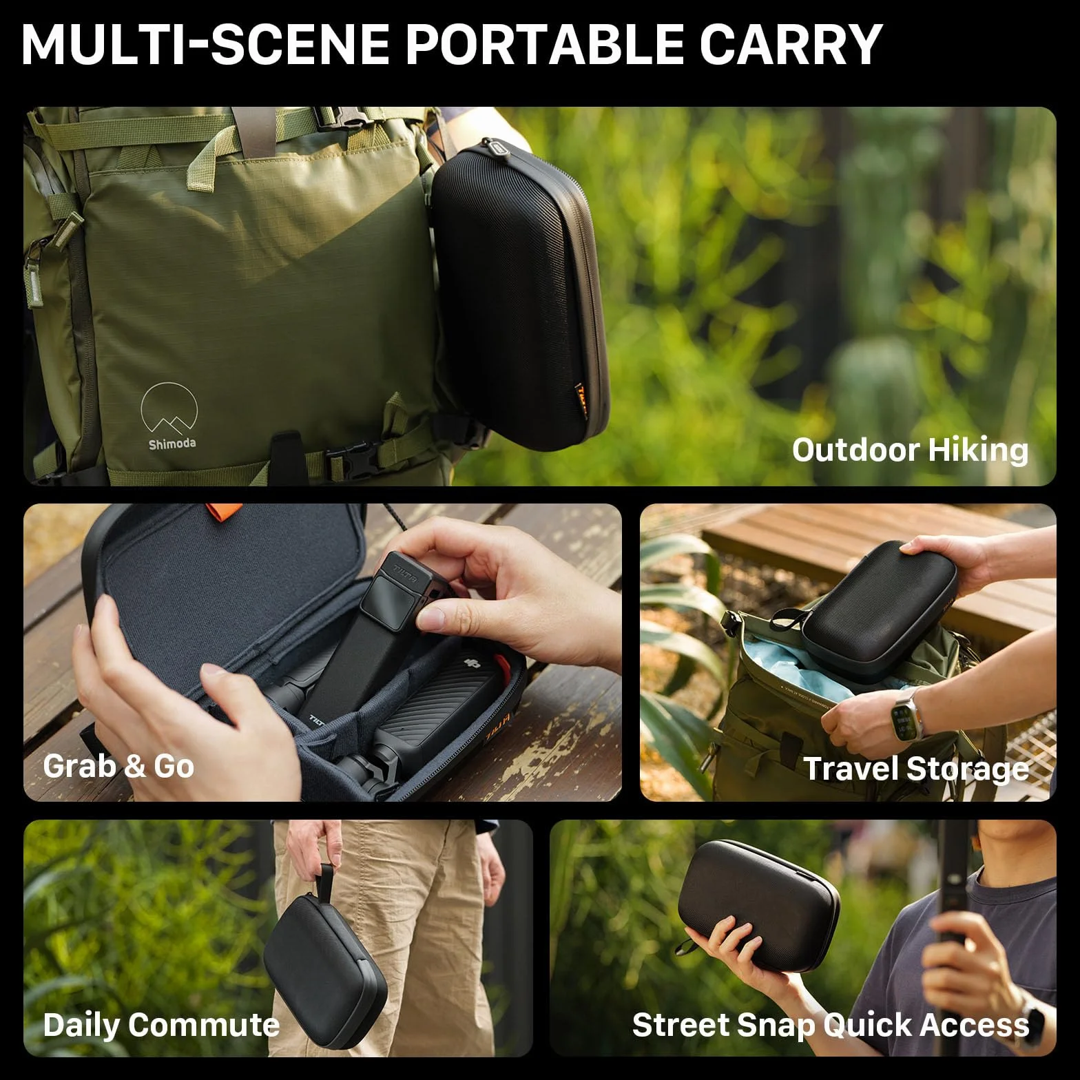 Tilta TA-ACCC-B Étui Rigide Portable pour DJI Osmo Pocket 4, Résistant à l'Eau