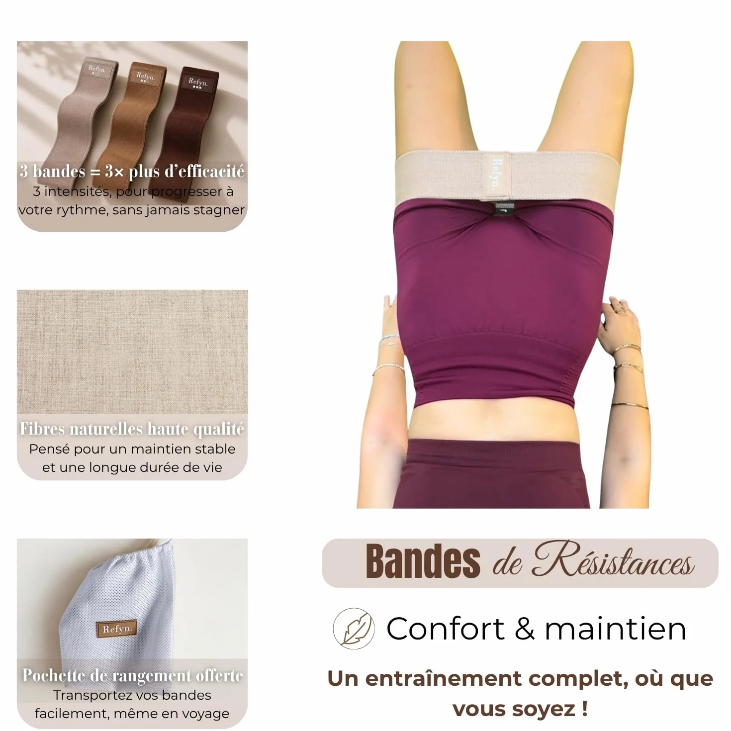 Kit Pilates Maison avec Poids Chevilles, Anneau, Bandes Résistance, Ballon, Cercle - Fitness, Yoga, Musculation