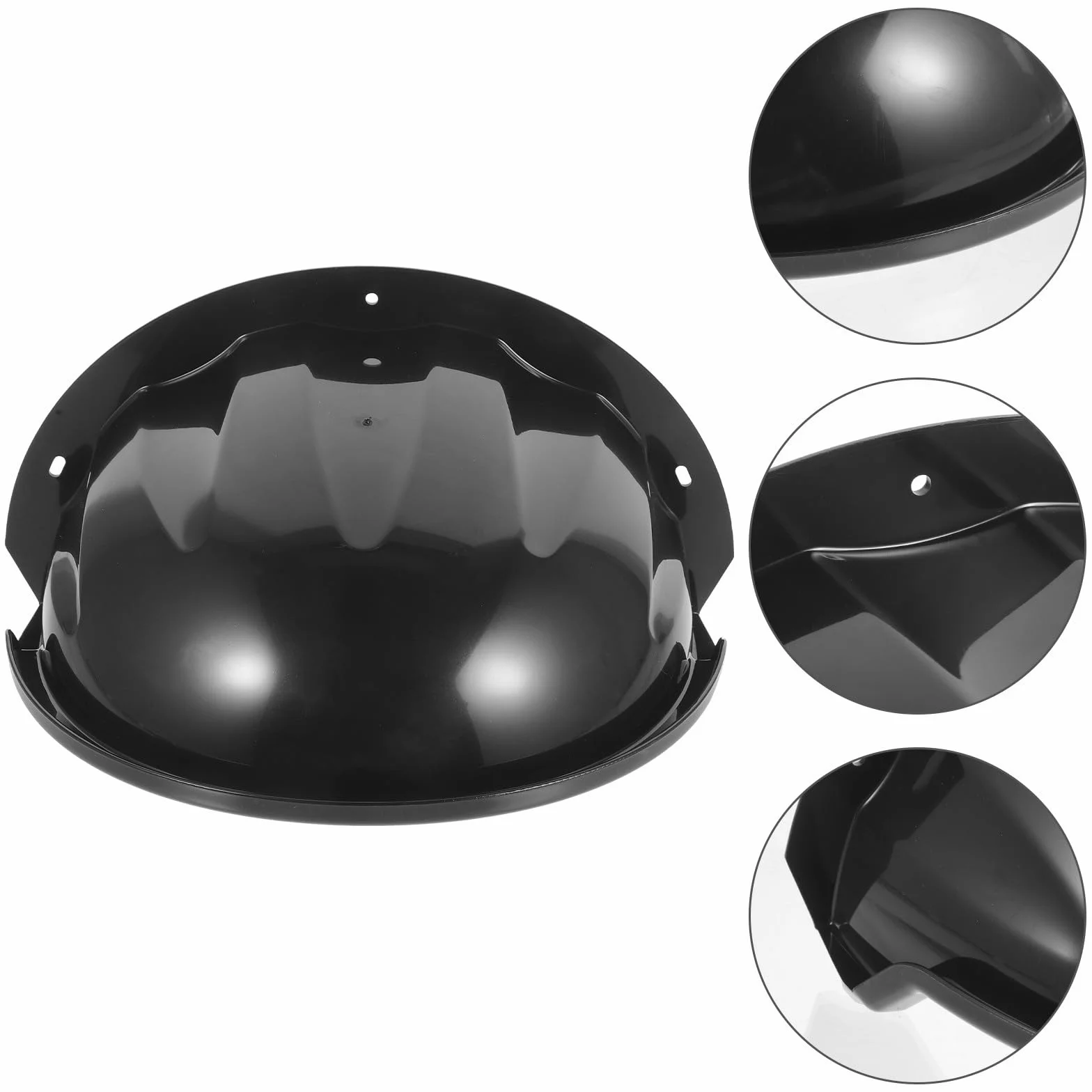 Cache-caméra Résistant à la Déformation de Sécurité Extérieur en ABS Noir, Protection Pluie et Soleil, Résistant la Déformation, Design Simple et Élégant pour Système de Caméra