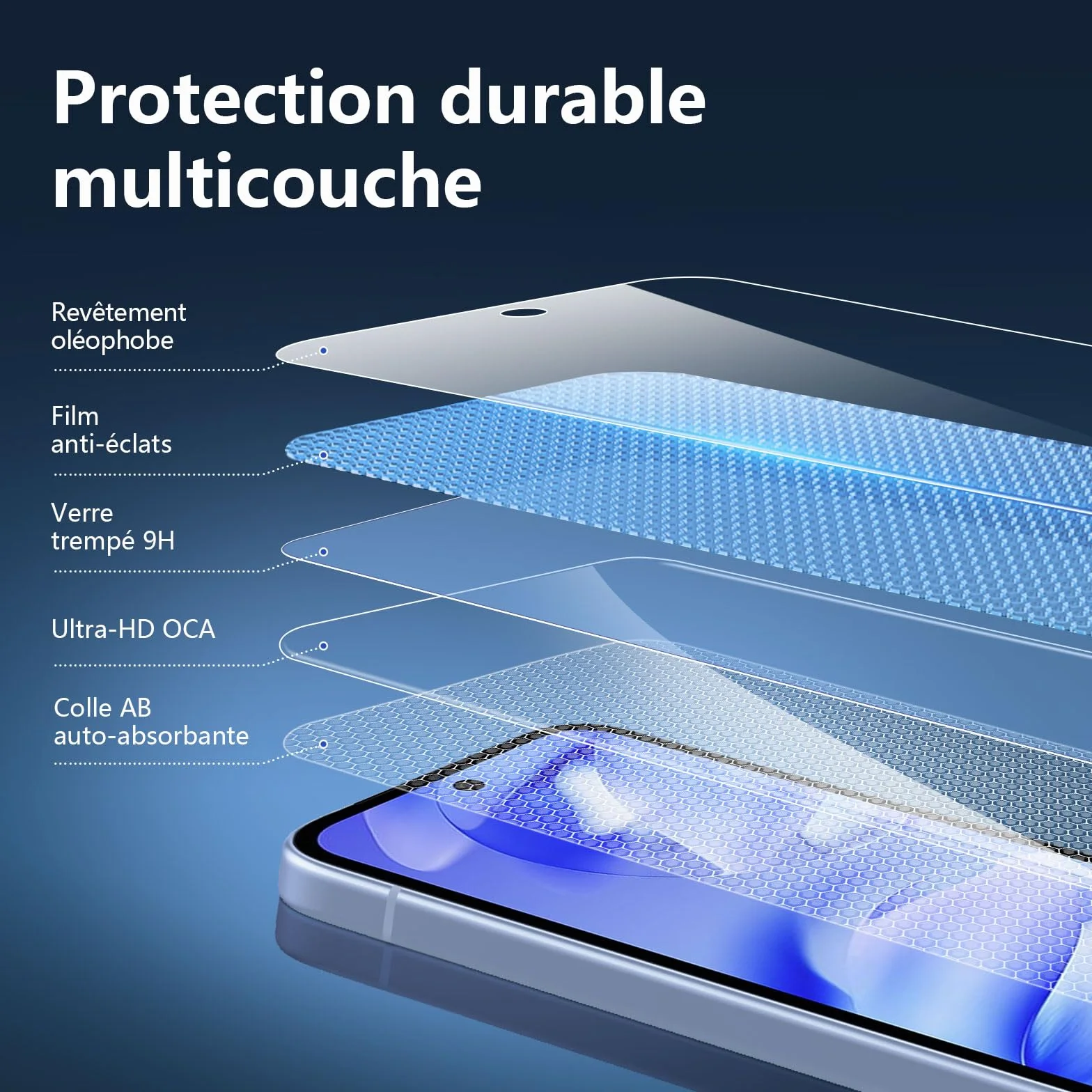 NEW'C Verre Trempé pour Google Pixel 9a Lot de 3, Dureté 9H, Ultra Résistant