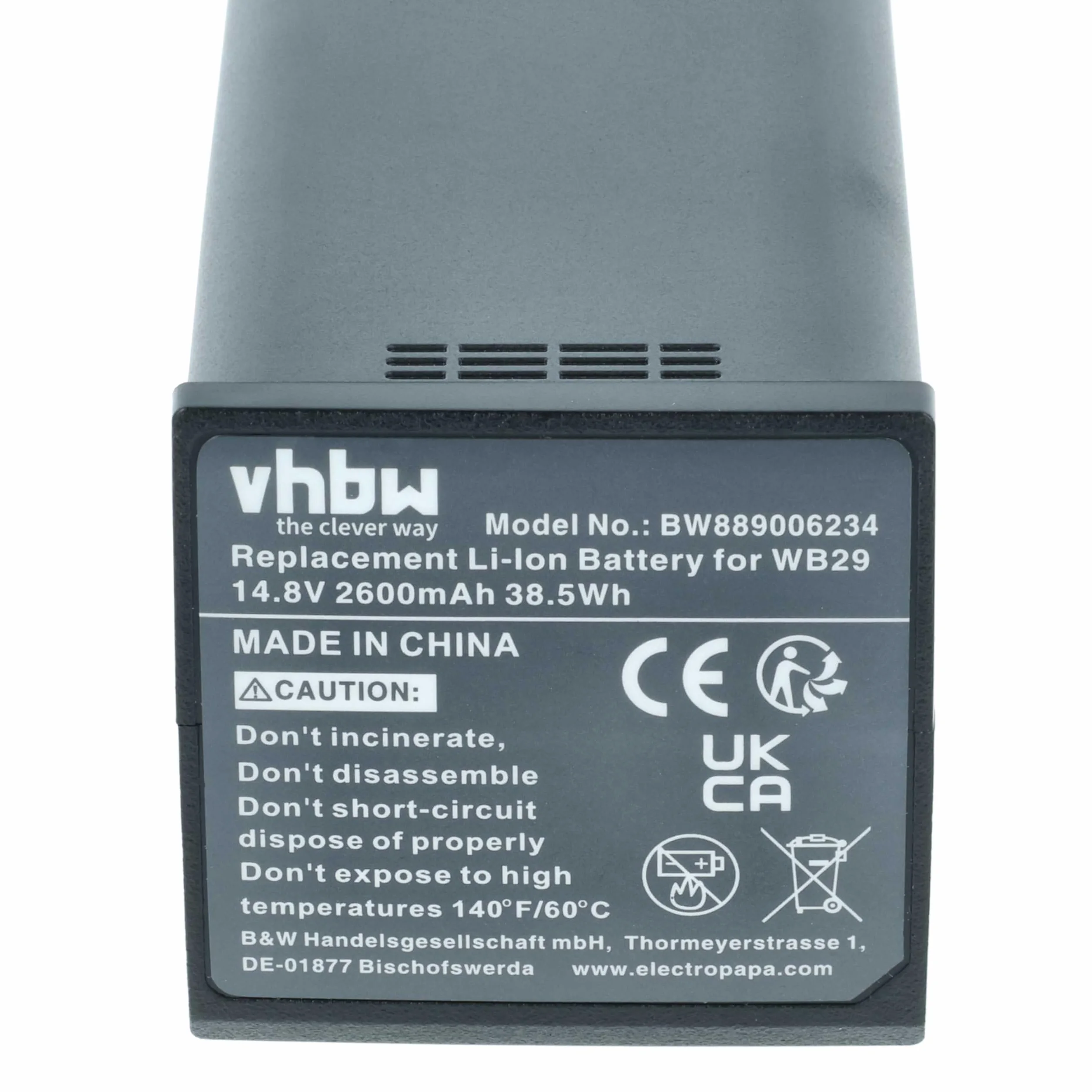 vhbw 2X Batterie Compatible avec Godox WB300P, AD200, AD200pro, AD300 Pro Flash Flash d'appareil Photo (2600mAh, 14,8V, Li-ION)