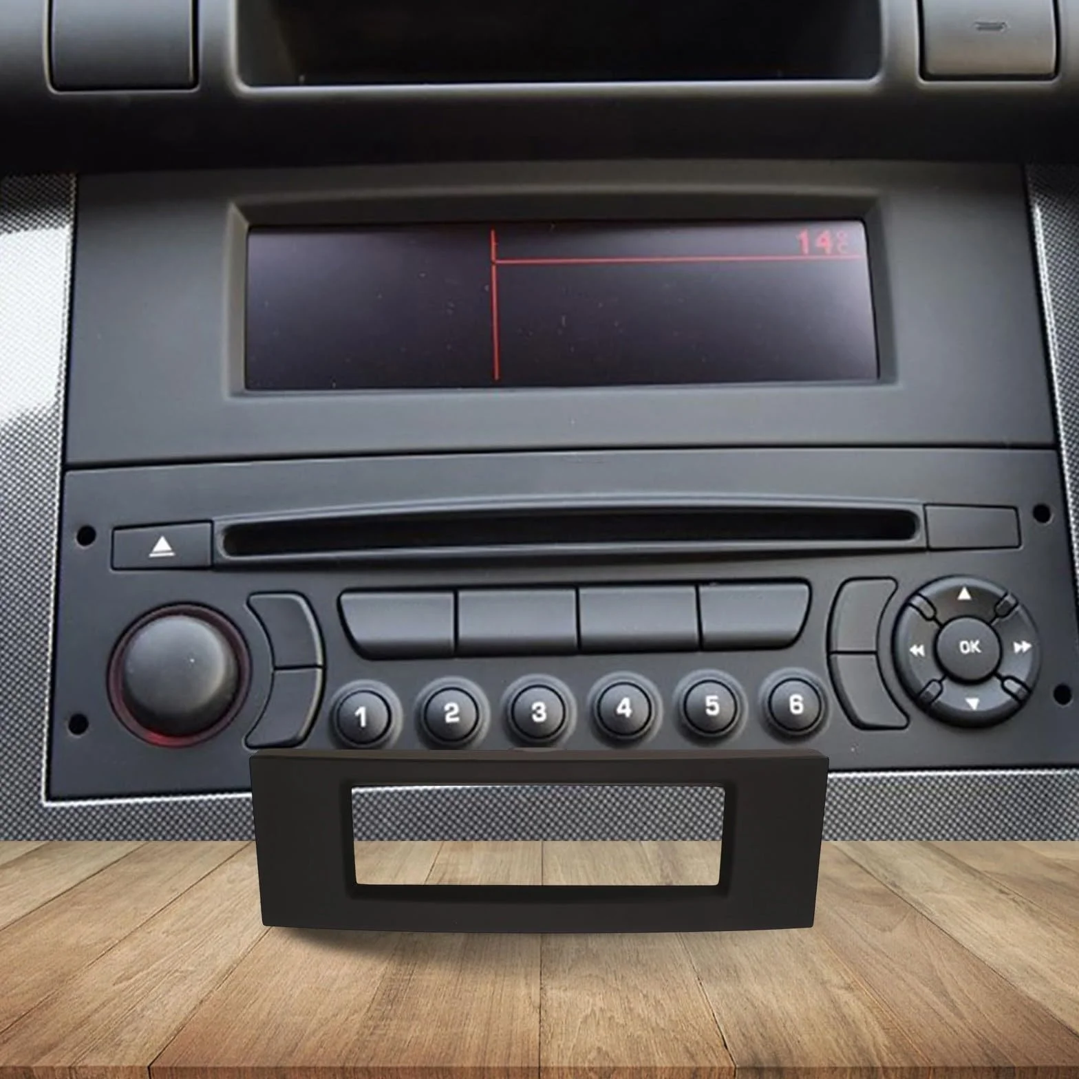Boîtier Noir pour Lecteur CD RD4 - Écran de Rechange Multifonction Compatible avec Garniture intérieure 207