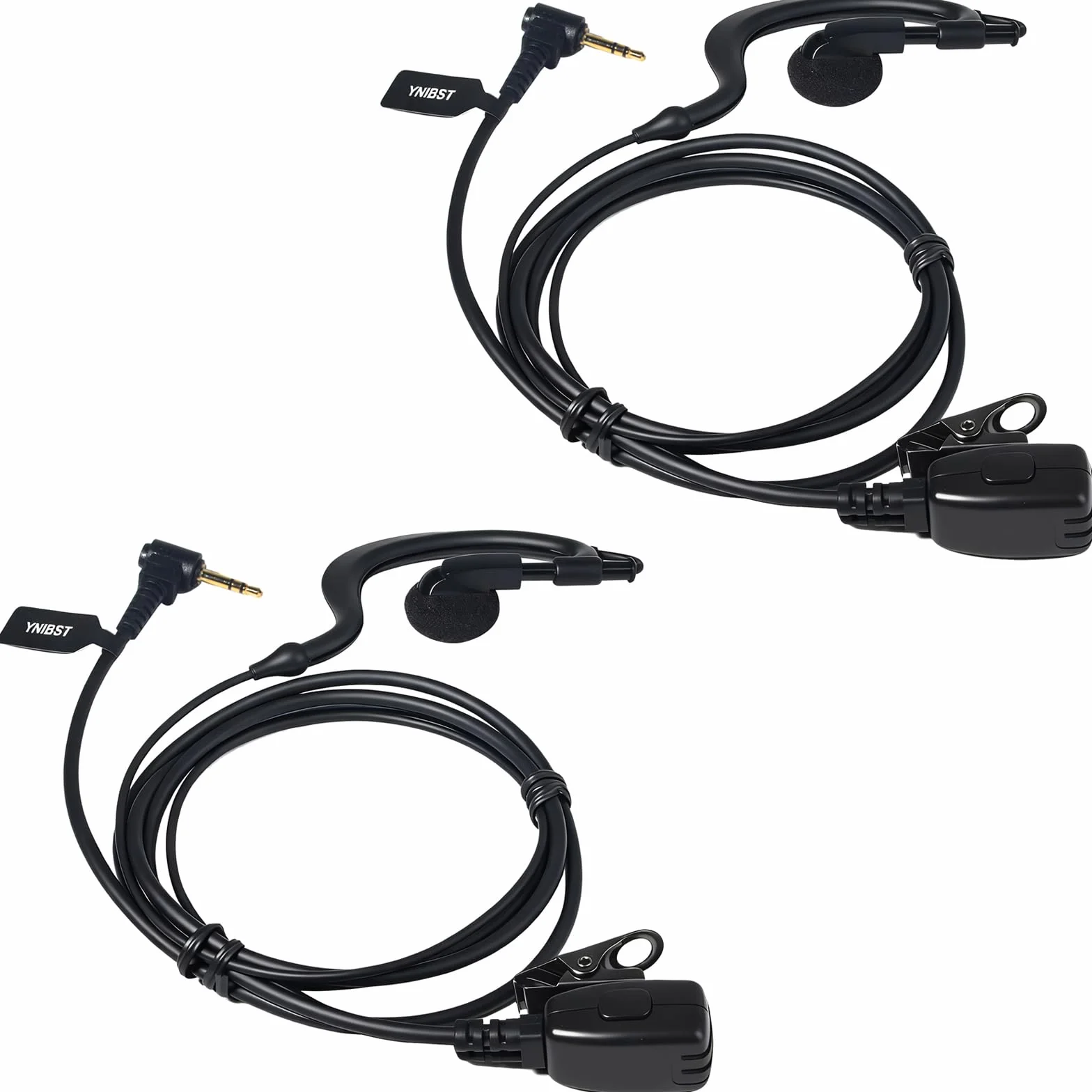 Oreillette Mono PTT pour Talkie-Walkie, Casque en Forme de G, Compatible avec Motorola Talkabout TLKR T62, T82, T82 Extreme, T92 H2O Radios Bidirectionnelles