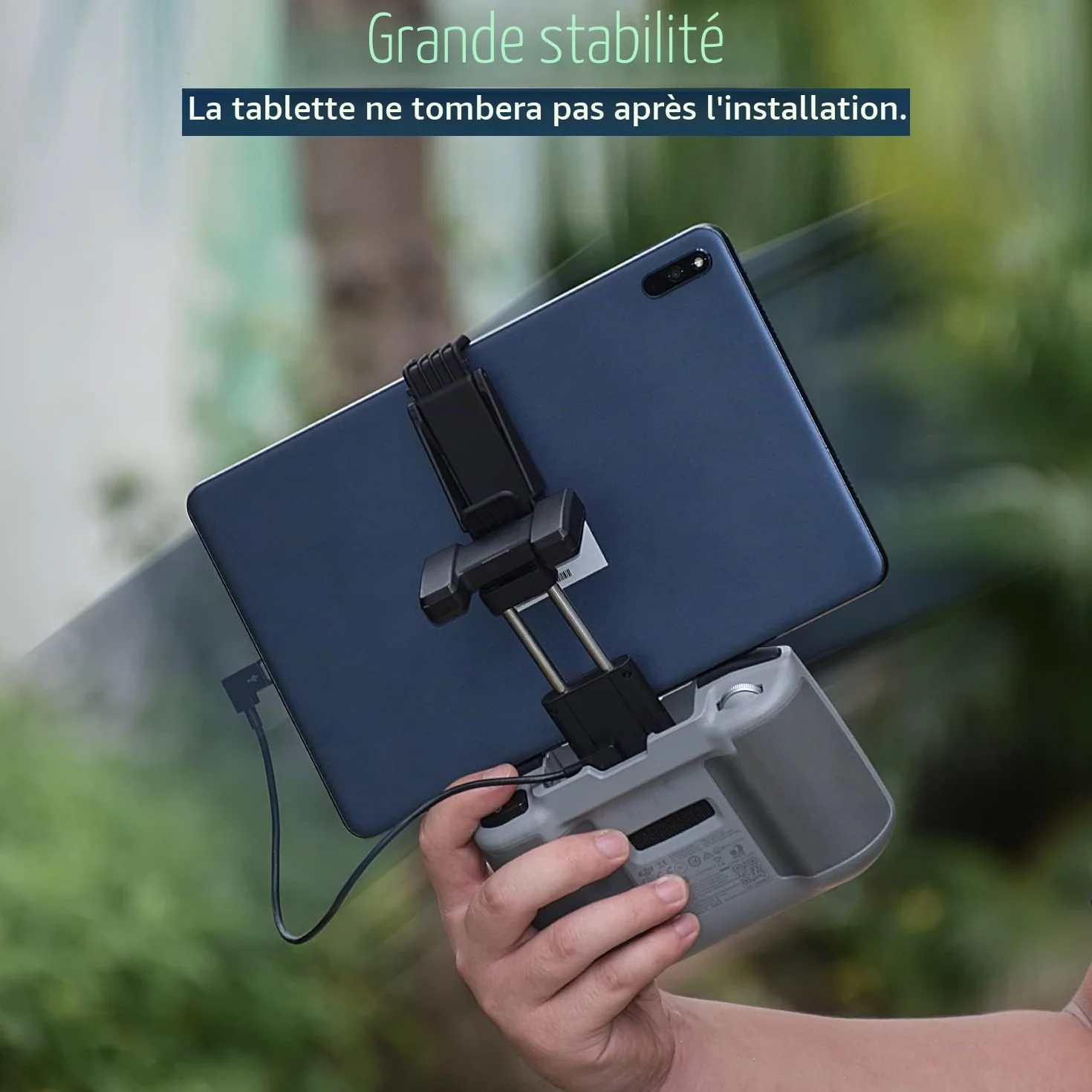 HeiyRC Support de Tablette pour Drone DJI Air 3S/Neo/Mini 4K/Mini 3/3 Pro, Mini 2/2 SE, Mini 4 Pro/Mavic 3, Mavic Air 2/2S, télécommande réglable pour iPad Mini/Air