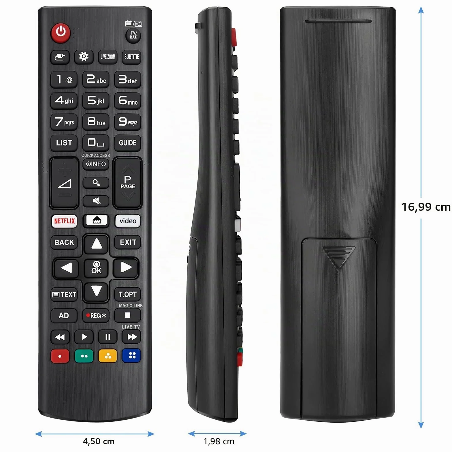 Universelle Telecommande LG Smart TV avec Piles