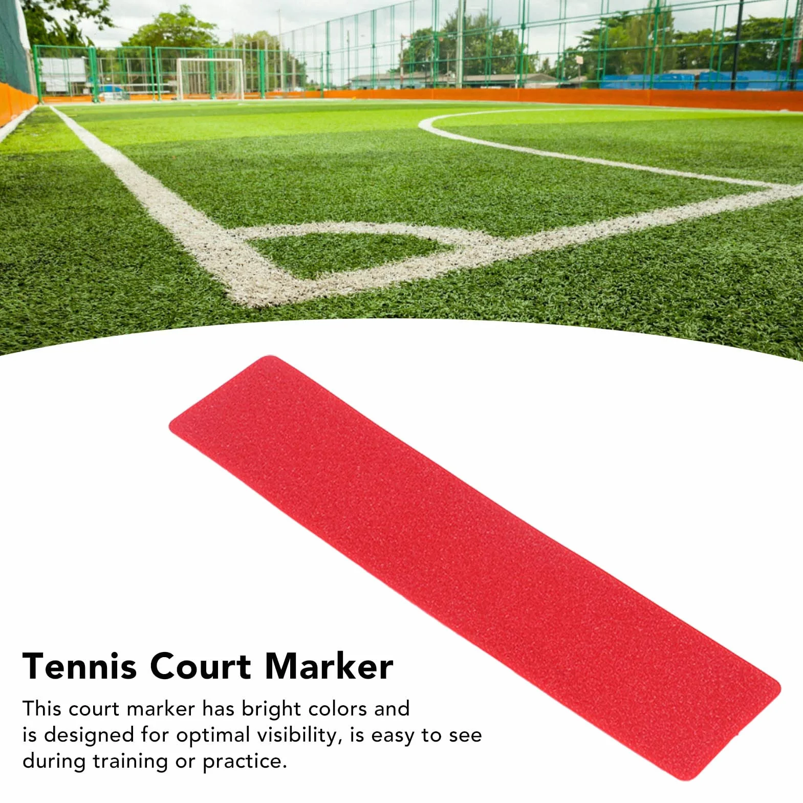OUKENS Kit de Marqueurs de Ligne de Court, Marqueurs de Point de Tennis, Ligne de Marquage Polyvalente pour Terrain de Basket-Ball