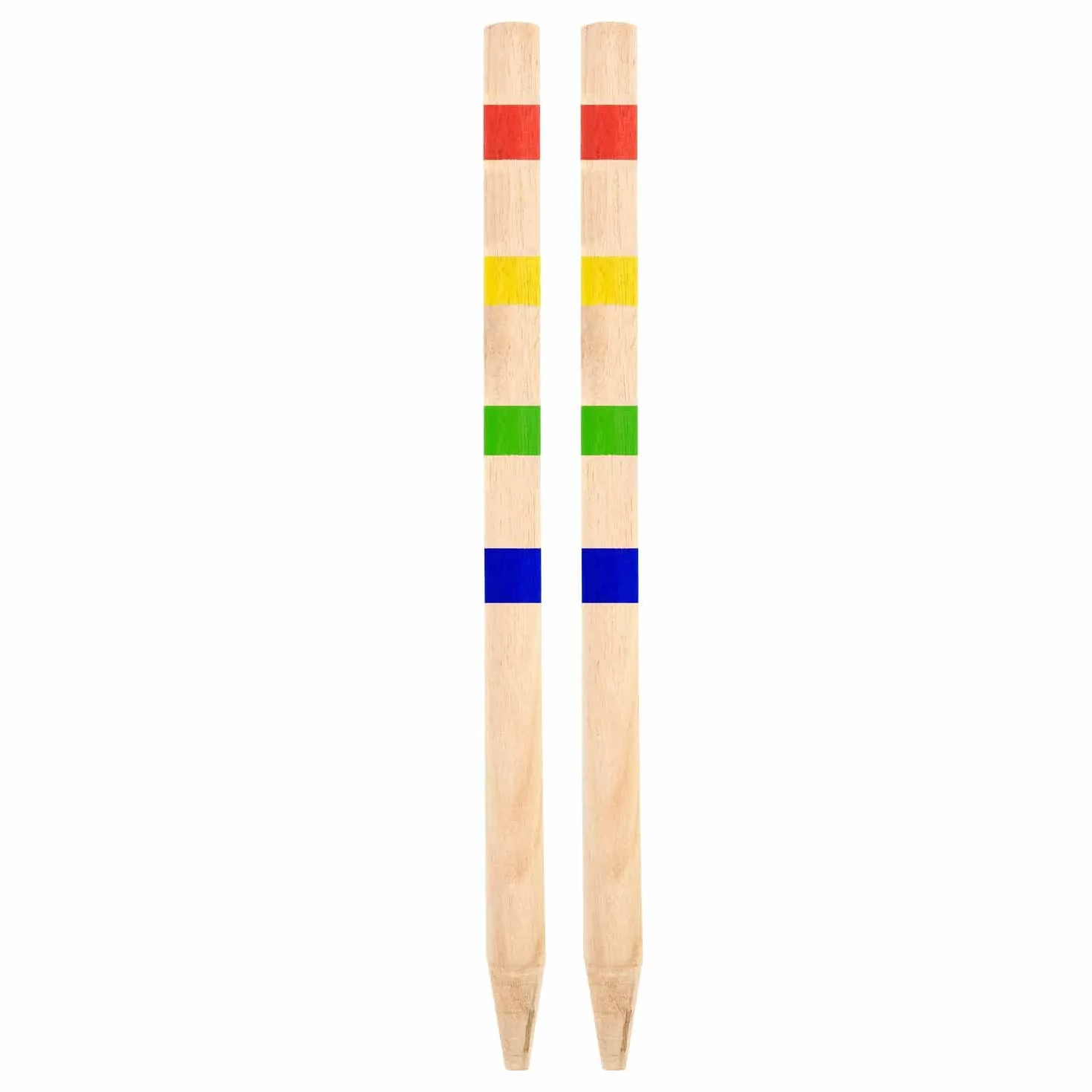 Idena Jeu de Croquet en Bois avec Maillets, Boules, Buts en Métal et Filet de Transport