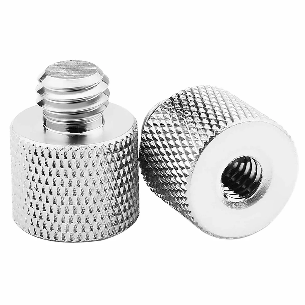 Adaptateur 1/4 à 3/8, Adaptateur fileté Femelle 1/4" à mâle 3/8" pour Moniteur de caméra, Pied de Micro, trépied - Lot de 2