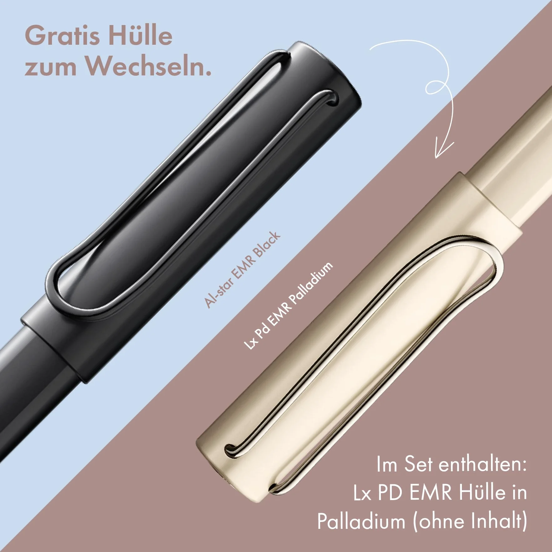 Lamy AL-Star EMR Stylet pour écran Tactile et Stylet Lamy LX EMR, étui Vide, Stylet numérique pour tablettes, Smartphones et Ordinateurs Portables, Pointes de Contact Pom interchangeables, sans Piles