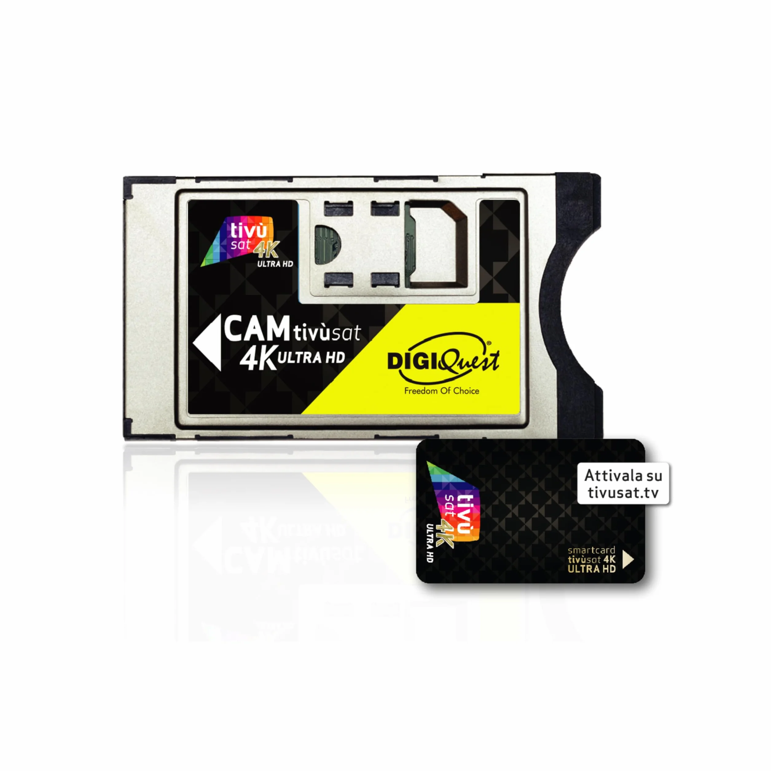 Digiquest CAM Tivùsat 4K Ultra HD - Carte TV Satellite