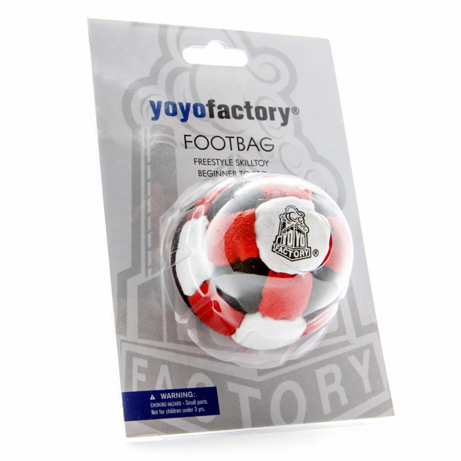 YOYO FACTORY Footbag Freestyle 26 Panneaux Rouge Noir